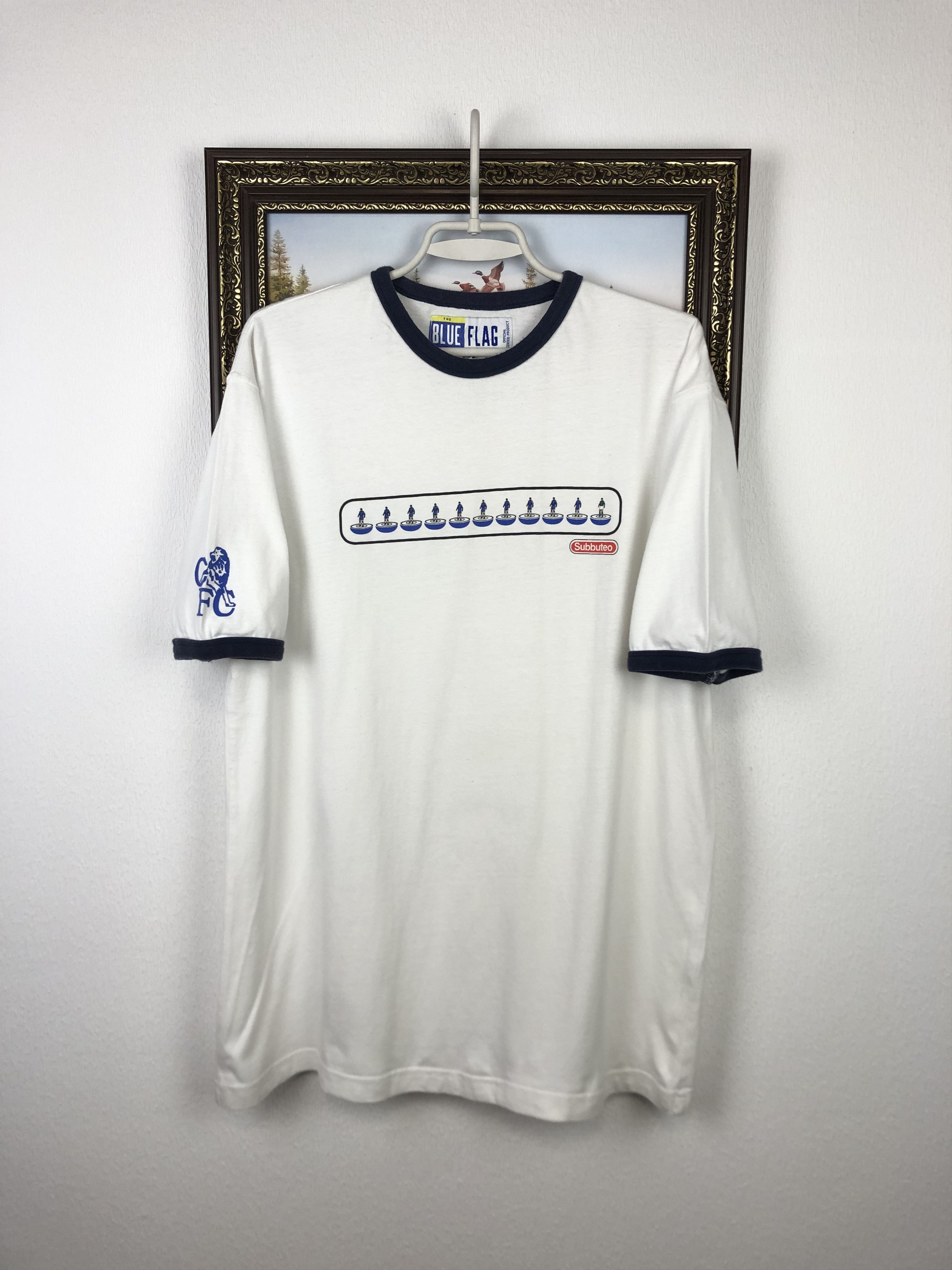 Vintage Vintage Blue Flag Chelsea Football Shirt Soccer Tee Hype Size US L / EU 52-54 / 3 - 1 Thumbnail