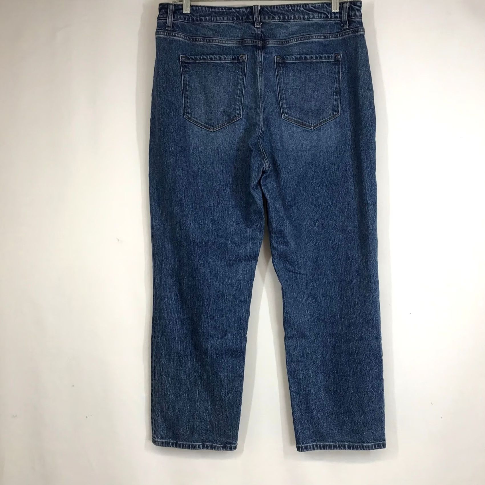 Vintage Flying Monkey High Rise Straight Jeans Medium Wash Women Size 13 Denim Cotton Blend Spandex 5-Pocket Button Zip N/A Size 34" / US 12 / IT 48 - 4 Thumbnail