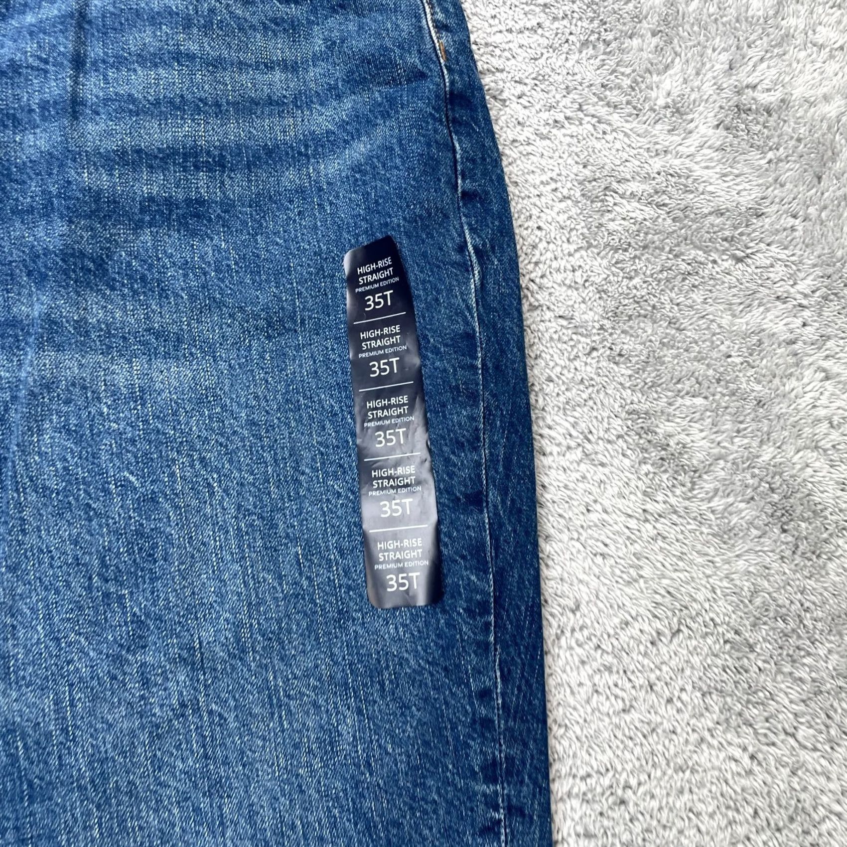 J.Crew J.CREW Jeans Womens 40X28 Tall Blue High Rise Straight Leg Denim Size 27" / US 4 / IT 40 - 6 Thumbnail