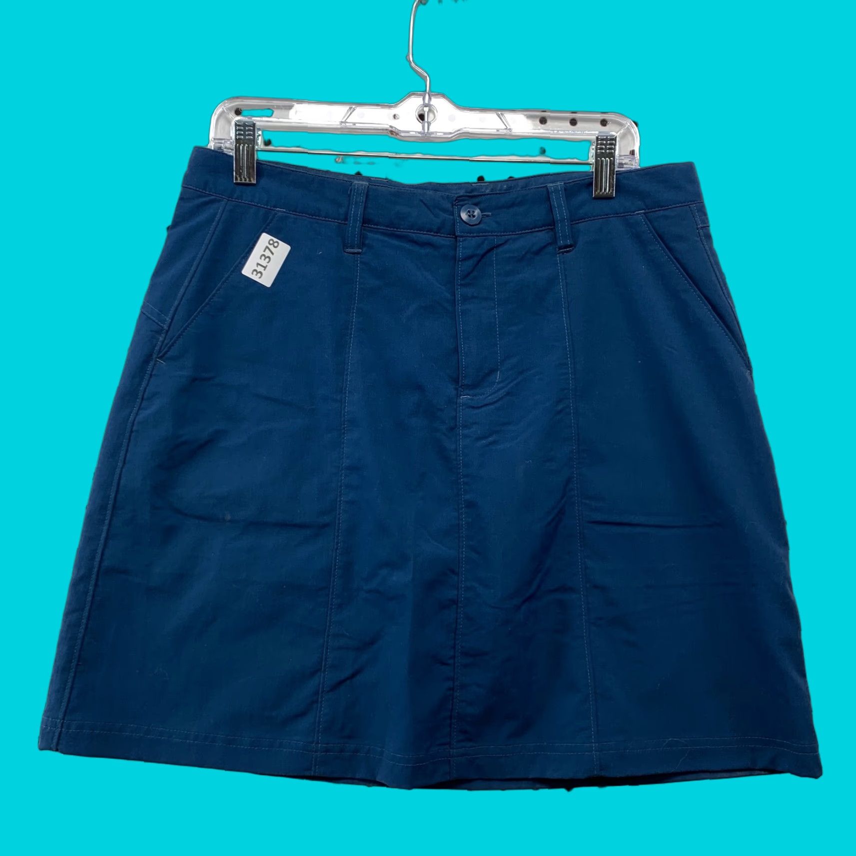 Patagonia Patagonia Skirt Womens Size 10 Blue Pockets Outdoor Hiking Mini 32x19 Adults Womens Size 32" / US 10 / IT 46 - 1 Thumbnail