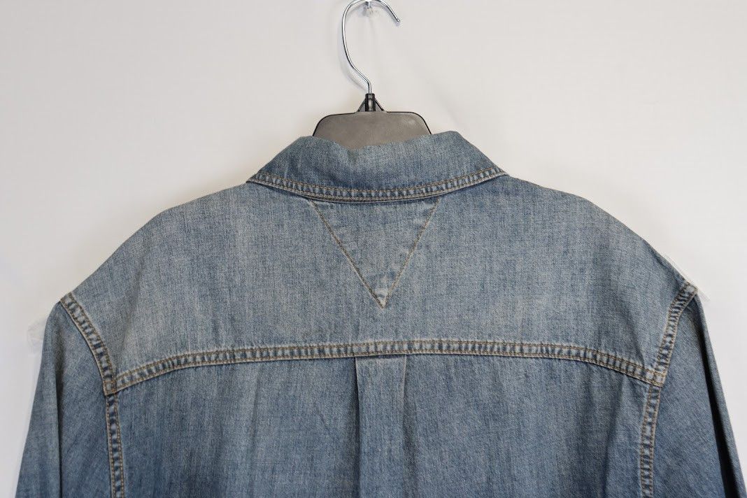 Bottega Veneta o1rshd1 Orignal Light Denim Shirt in Indigo Size US S / EU 44-46 / 1 - 12 Thumbnail
