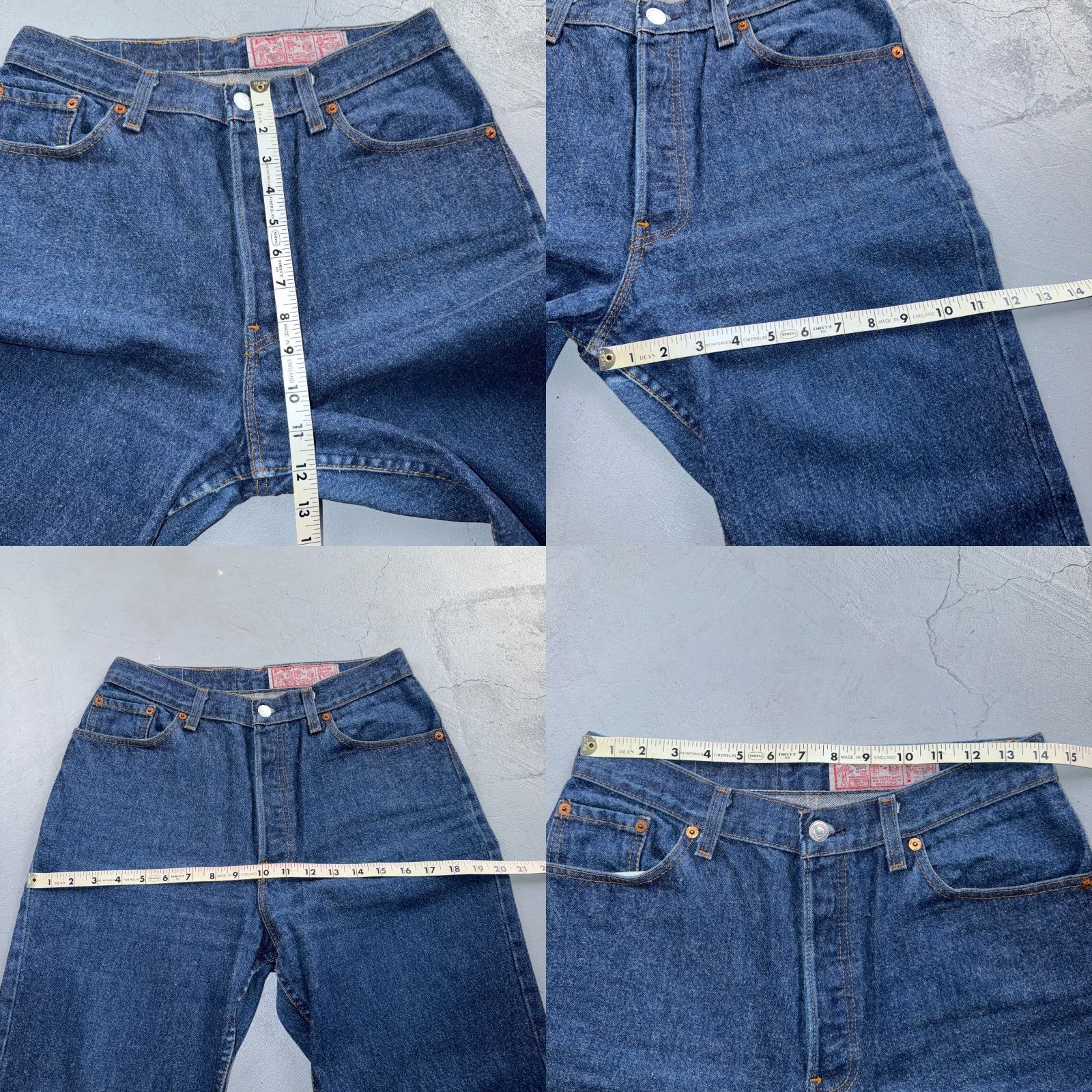Levi's VINTAGE Levis 501 Jeans Sz 13 Act 28x32 USA 80s Straight Leg High Rise Blue Womens Size 34" / US 12 / IT 48 - 8 Thumbnail