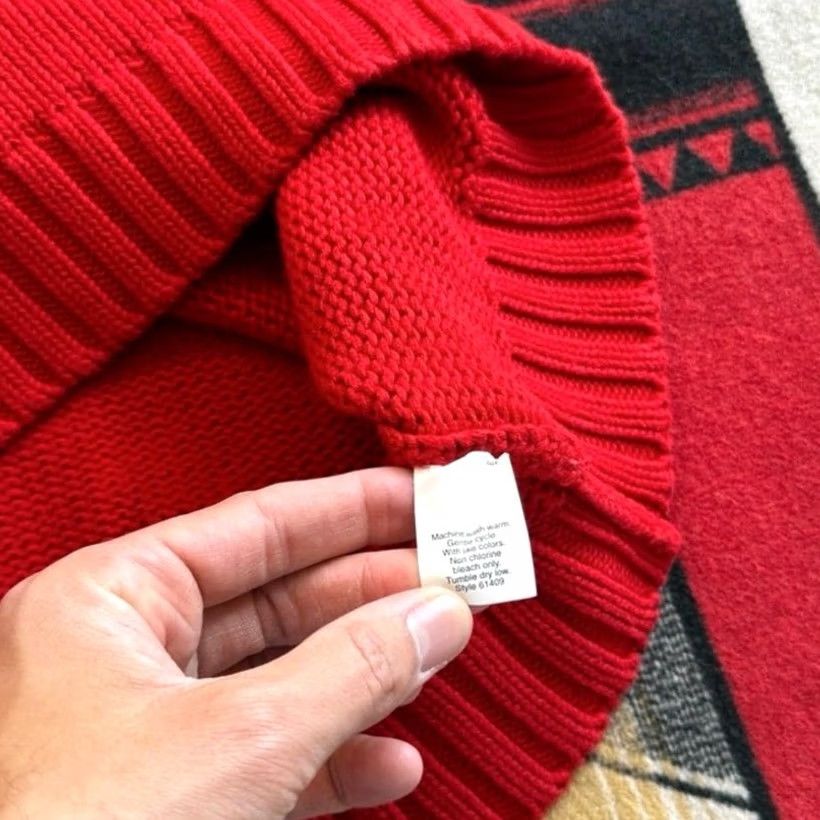J.Crew J.Crew Pullover Sweater Adult Large Red Knit Casual Preppy Mens Size US L / EU 52-54 / 3 - 3 Thumbnail