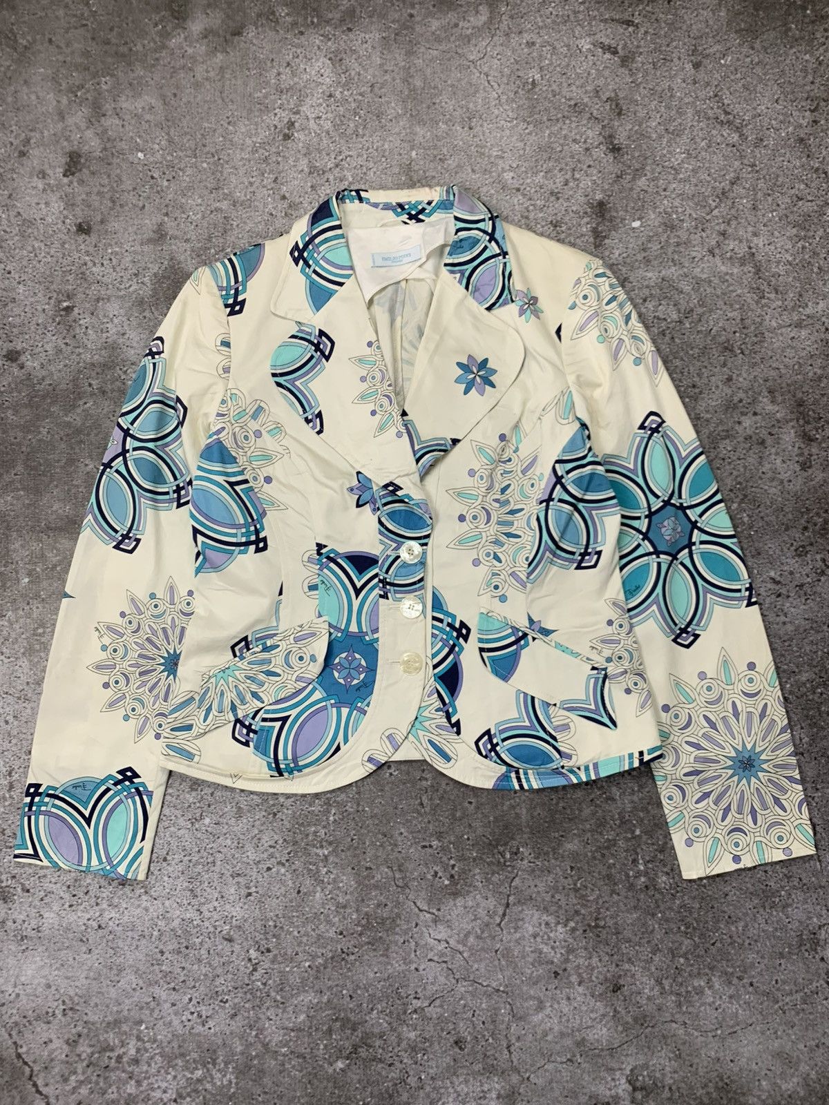 Emilio Pucci Emilio Pucci Blazer Printed Multi Colour Size M / US 6-8 / IT 42-44 - 2 Thumbnail