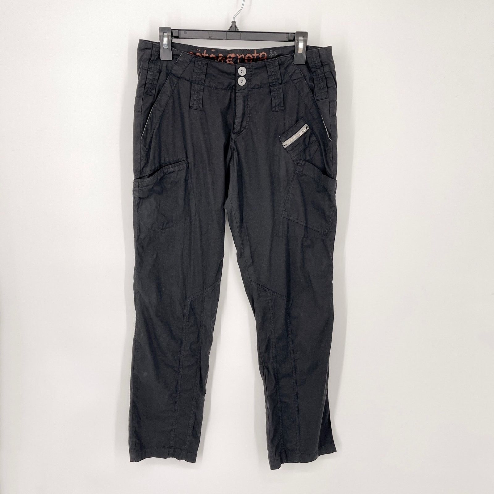 Johnny Was Pete Greta by Johnny Was NEW Cargo Pants Y2K Sz 4 Black Grailed