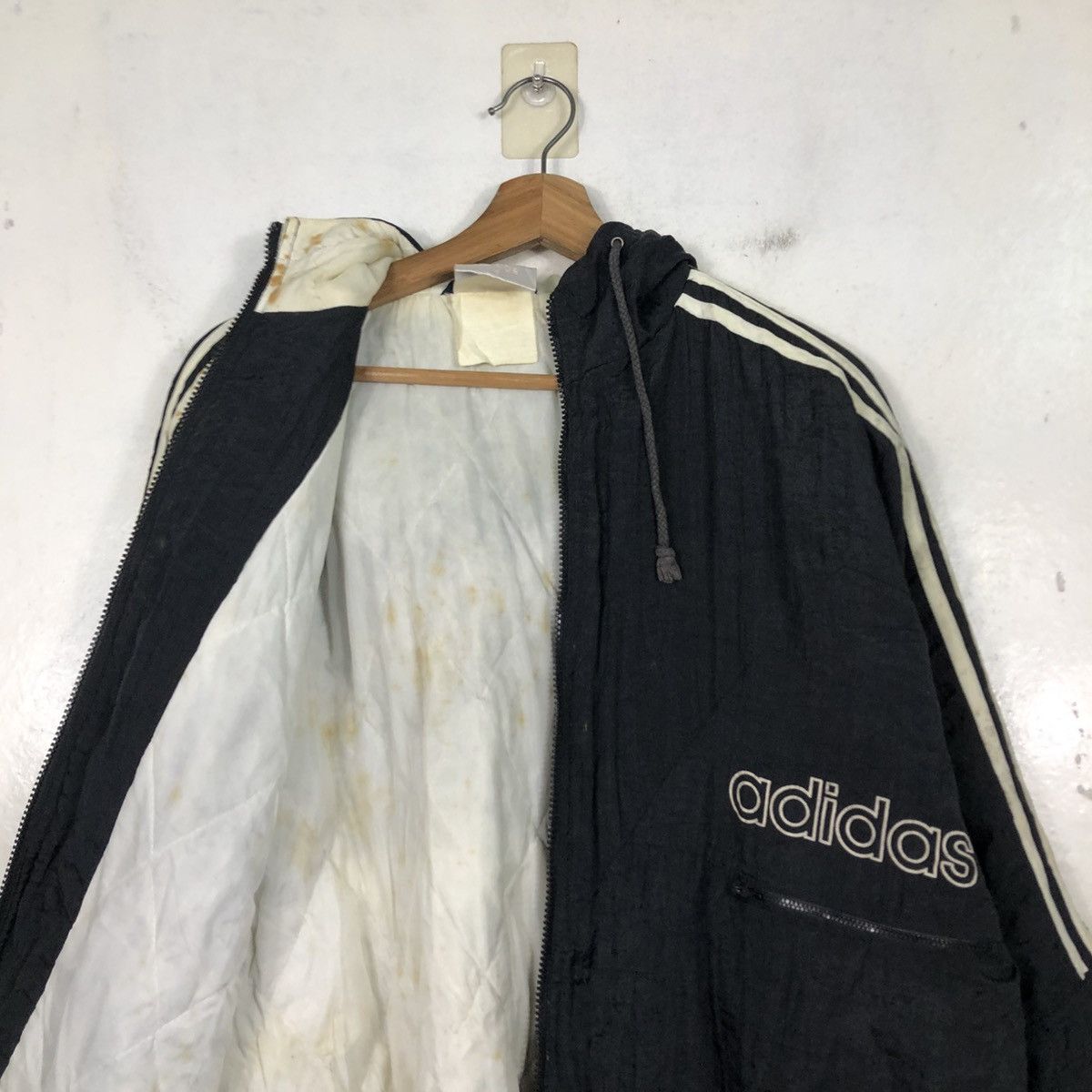 Adidas 📌Vintage Zipper Hoodie Jacket Adidas Big Logo Size US M / EU 48-50 / 2 - 15 Thumbnail