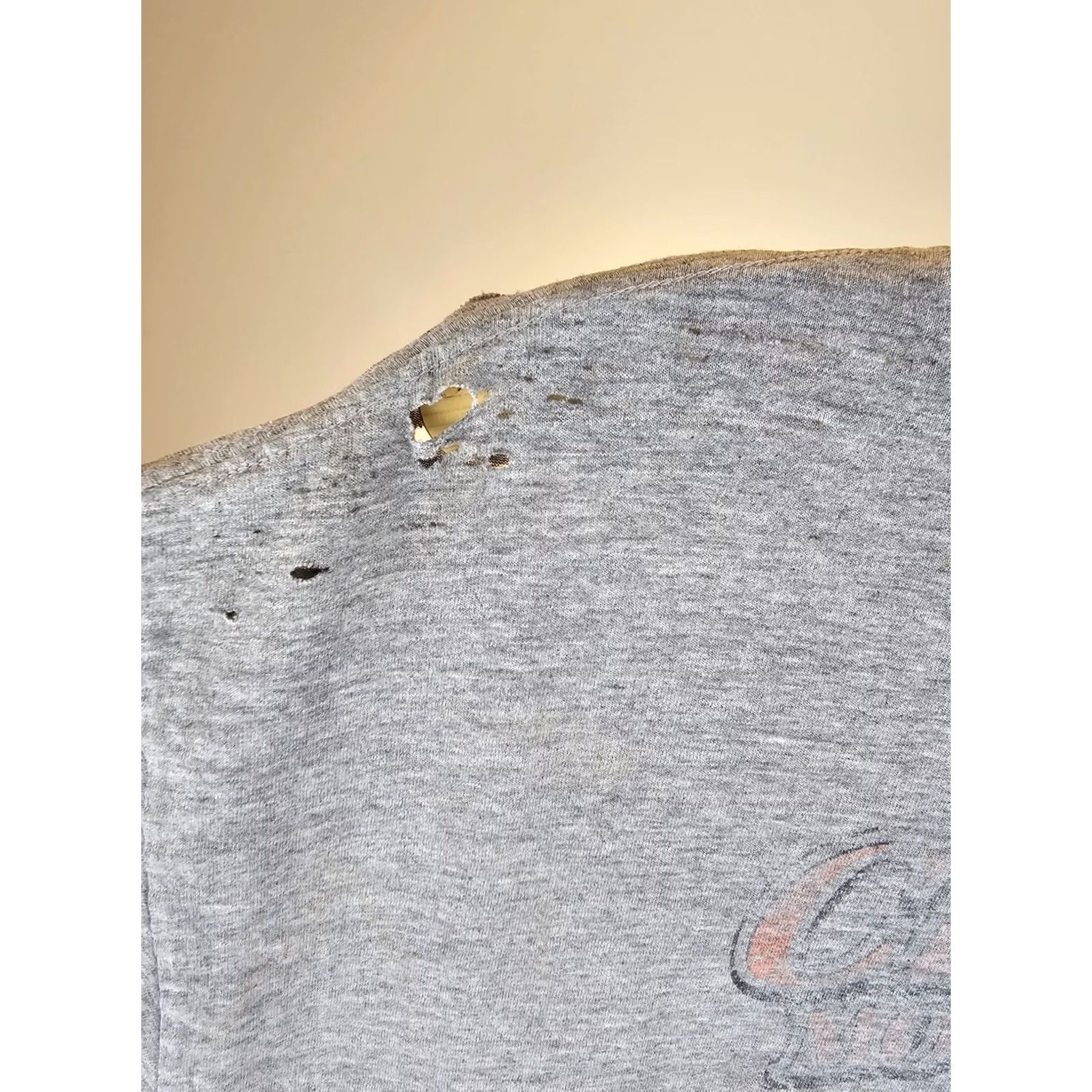 Harley Davidson Harley-Davidson Gray Cotton T-Shirt XL Worn Distressed Faded Mens Size US XL / EU 56 / 4 - 7 Thumbnail