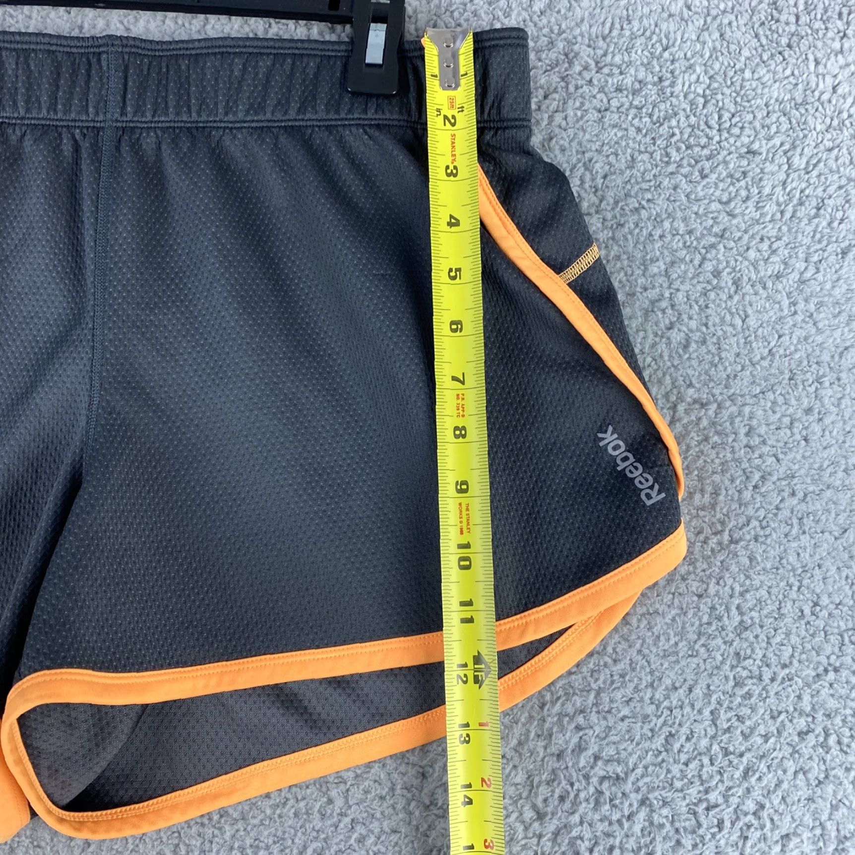 Reebok Reebok Women Running Shorts L Gray Orange 40-42 / Activewear Athletic Regular Size Size 36" / US 14 / IT 50 - 5 Thumbnail