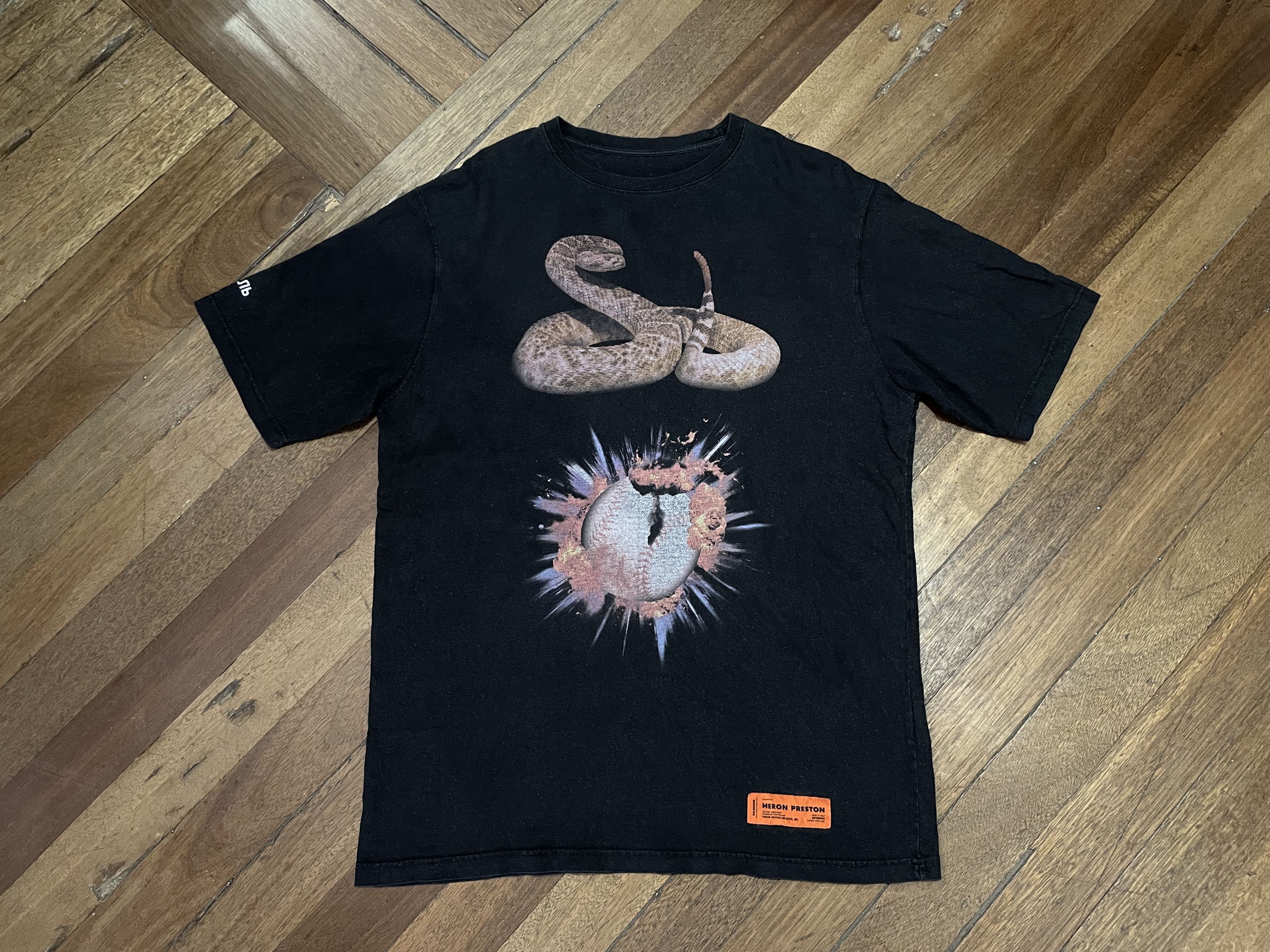 Heron Preston Heron Preston Snakes Tee Size US L / EU 52-54 / 3 - 1 Thumbnail