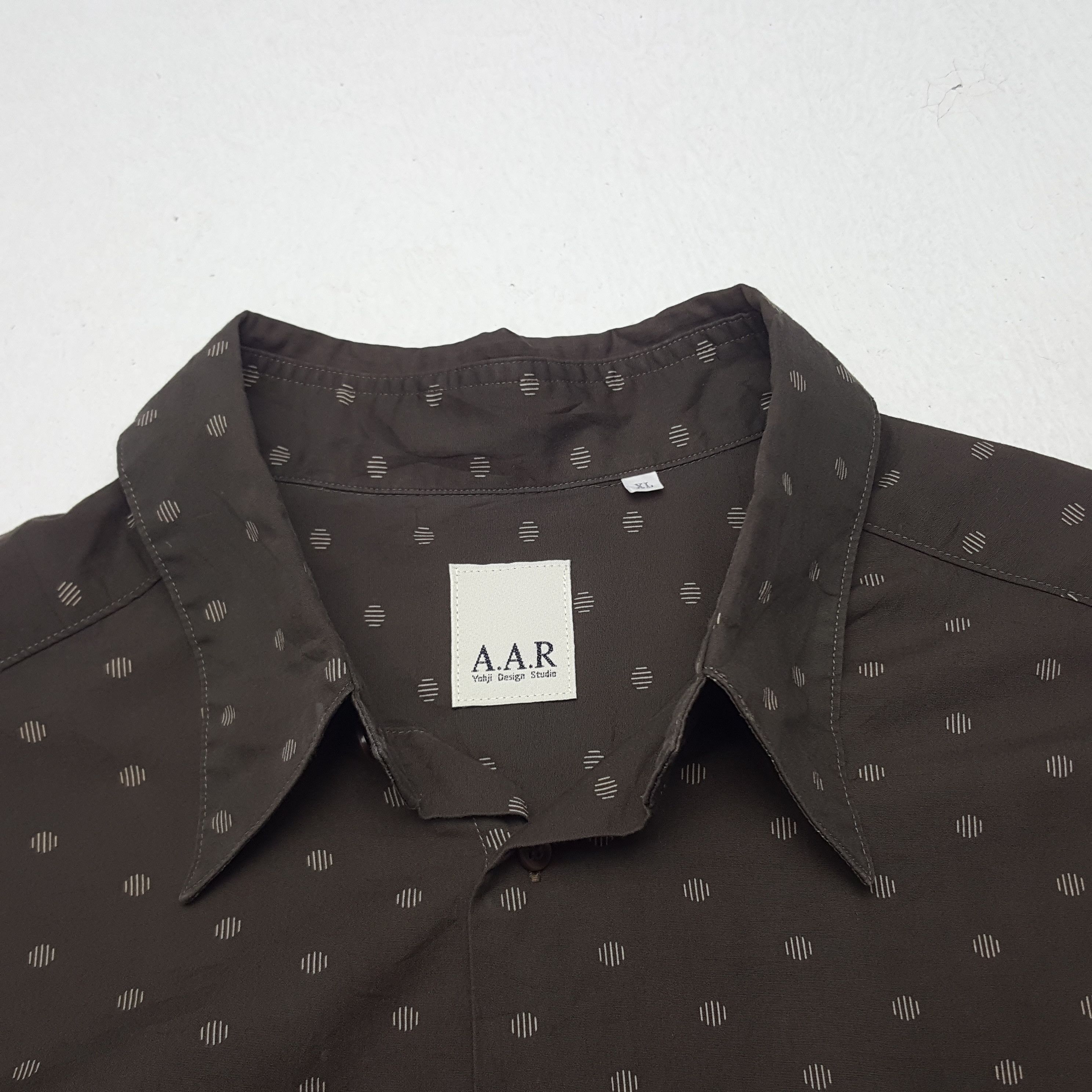 Japanese Brand × Vintage × Yohji Yamamoto Vintage Yohji Yamamoto Custom Art Logo Button Up Shirt Size US L / EU 52-54 / 3 - 4 Thumbnail