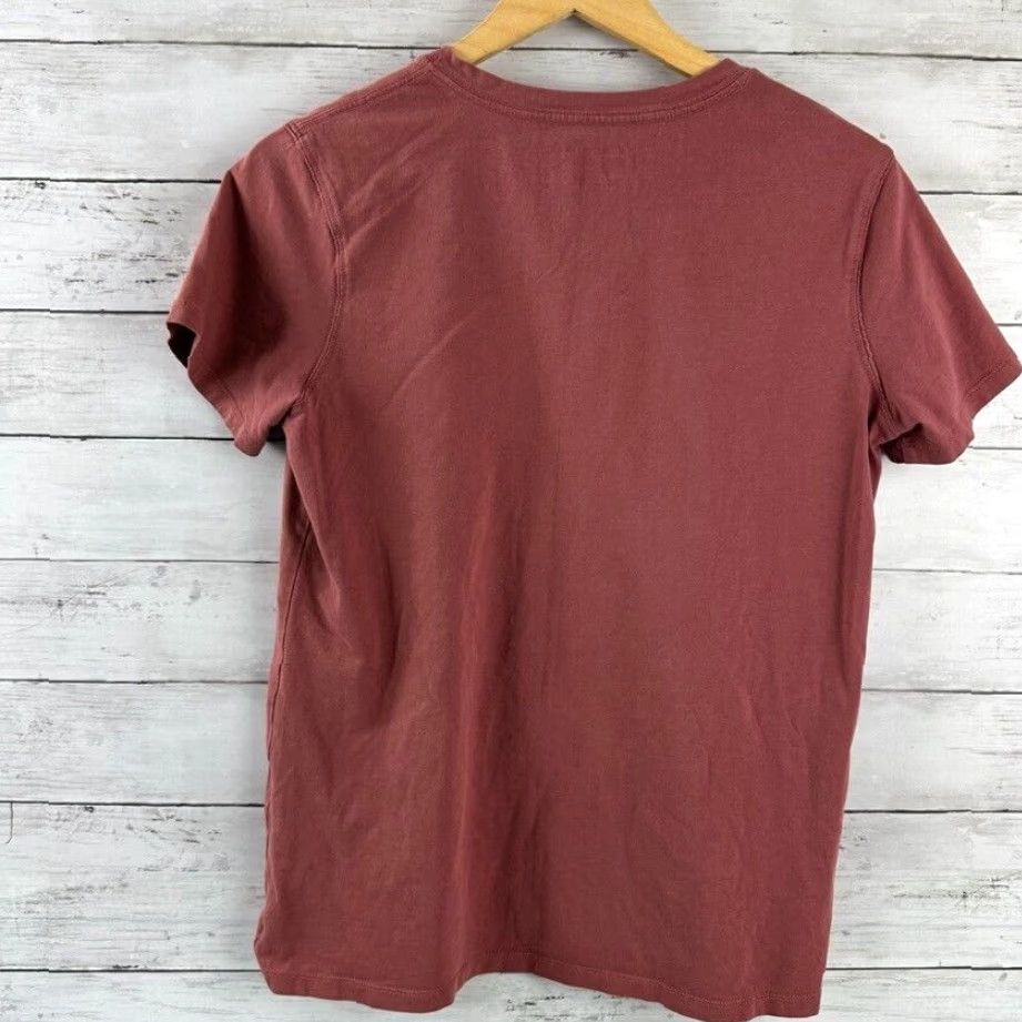 Carhartt Carhartt V-Neck T-Shirt Women Medium (8-10) Red Short Sleeve Casual Workwear Size M / US 6-8 / IT 42-44 - 6 Thumbnail