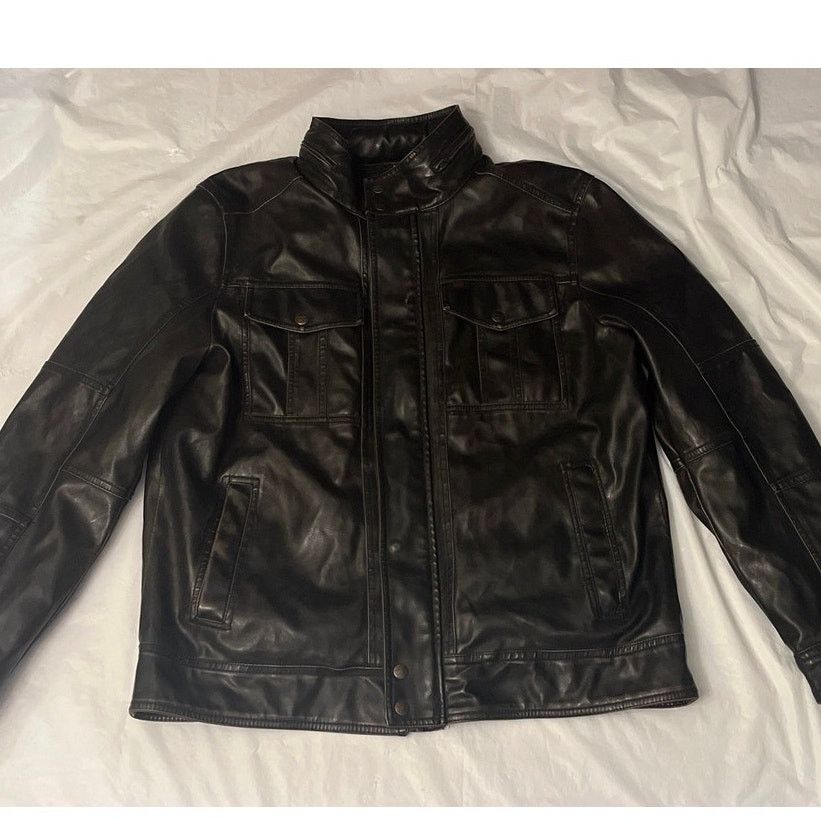 Levi's Levi's Faux Leather Sherpa Military Bomber Jacket W/ Hood Size US M / EU 48-50 / 2 - 15 Thumbnail