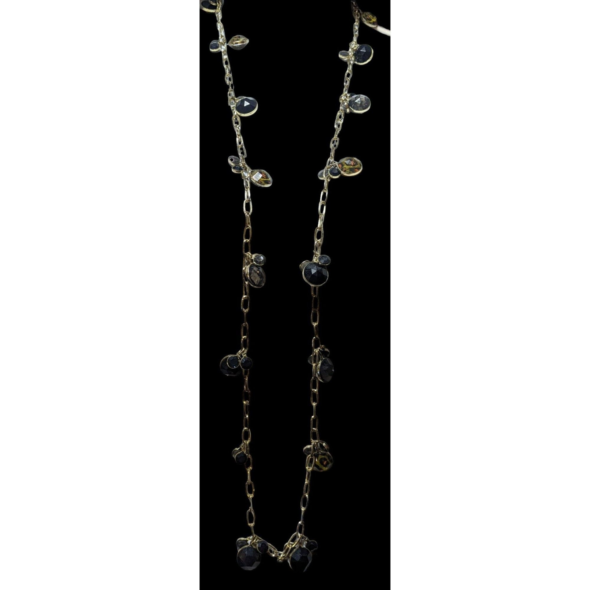Other 80s Glam Leopard Print Charm Chain Necklace Size ONE SIZE - 2 Thumbnail