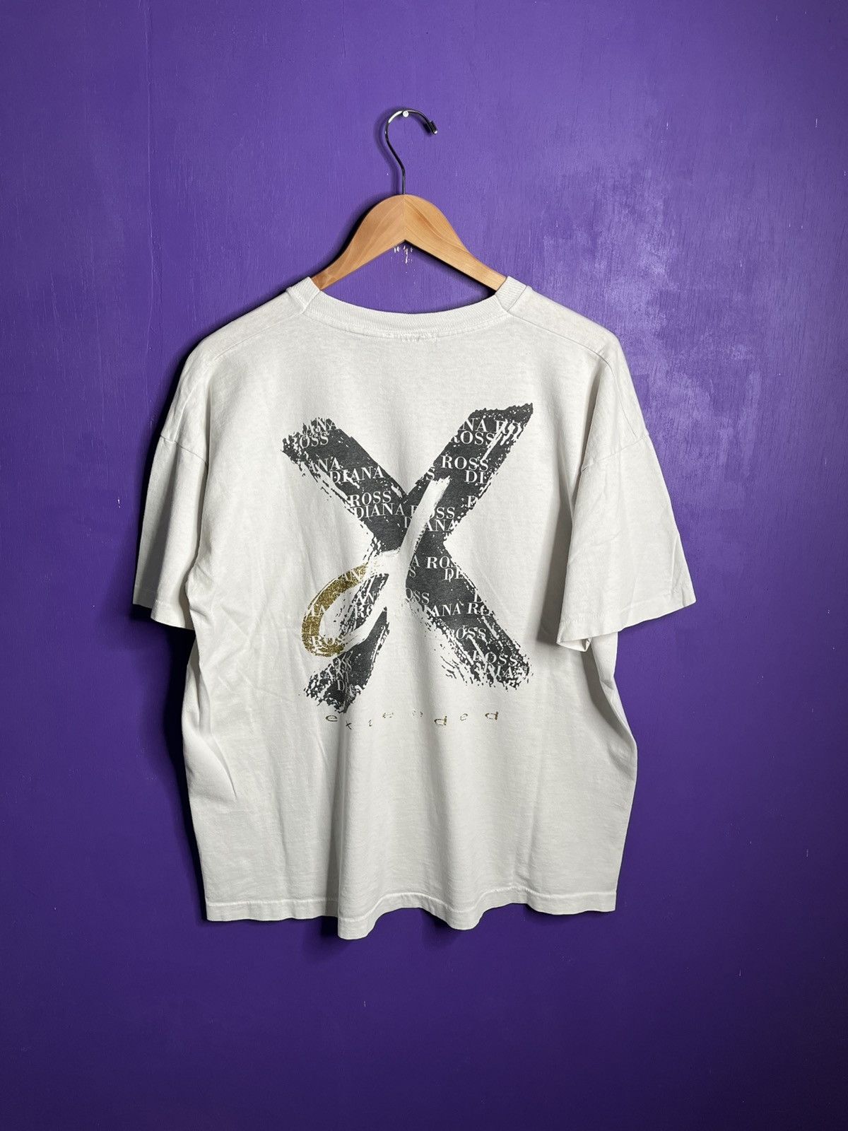 Band Tees × Vintage Vintage 90s Diana Ross extended tour t-shirt Size US XL / EU 56 / 4 - 2 Thumbnail