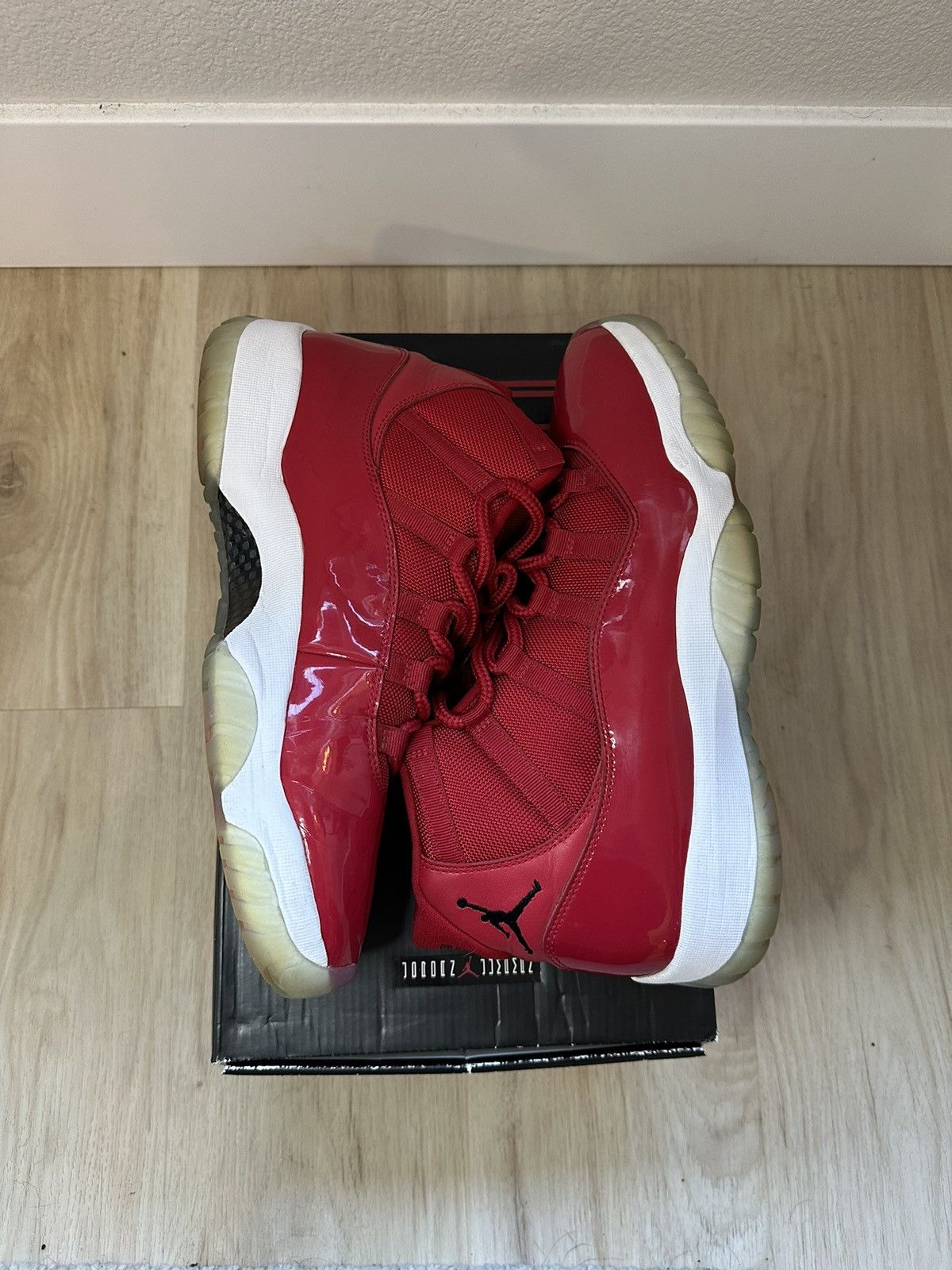 image of Air Jordan 11 Retro ‘Win Like ‘96’ Shoes in Red, Men's (Size 12)