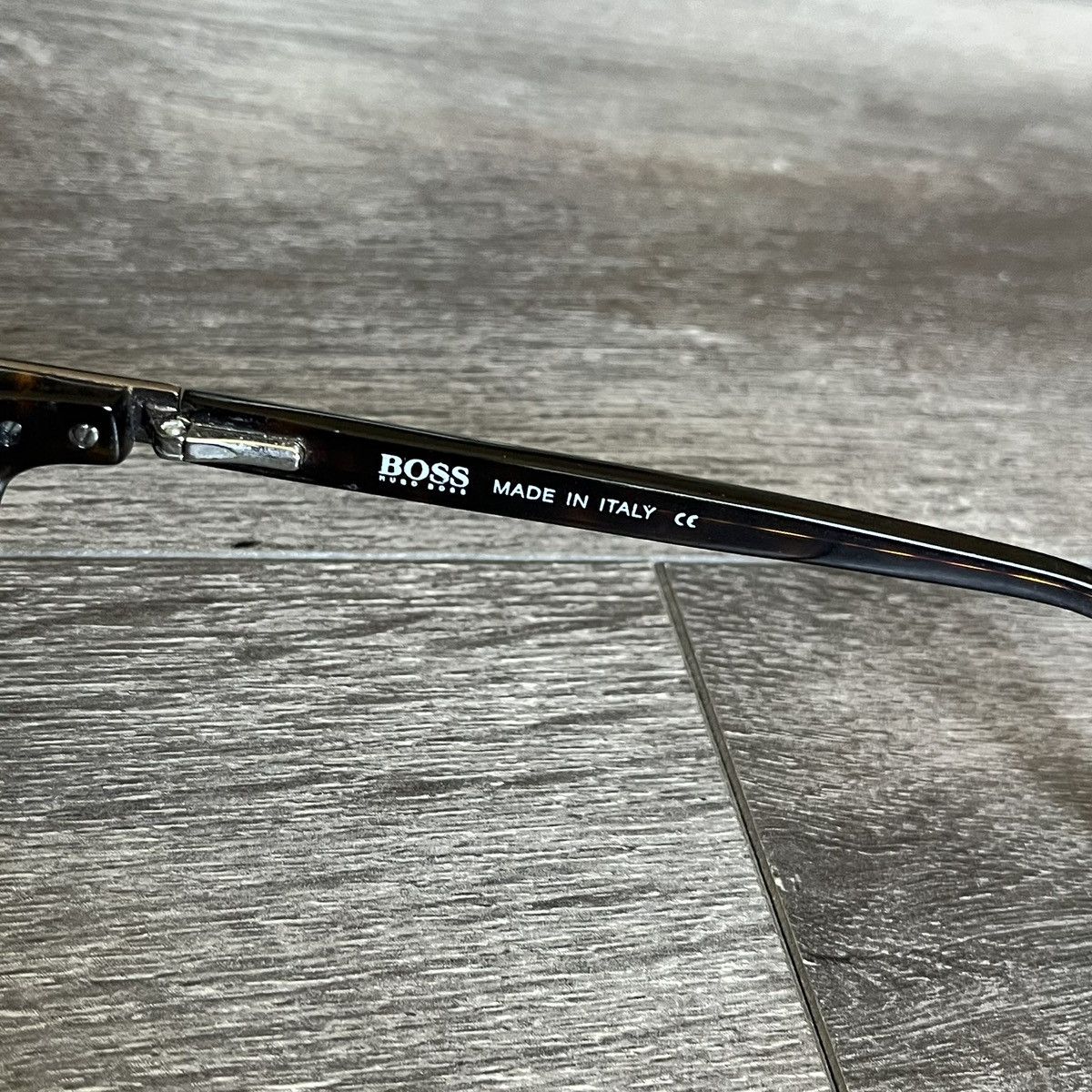 Hugo Boss Hugo Boss Eyeglasses Rectangle Frames Brown Tortoise Havana Size ONE SIZE - 5 Thumbnail