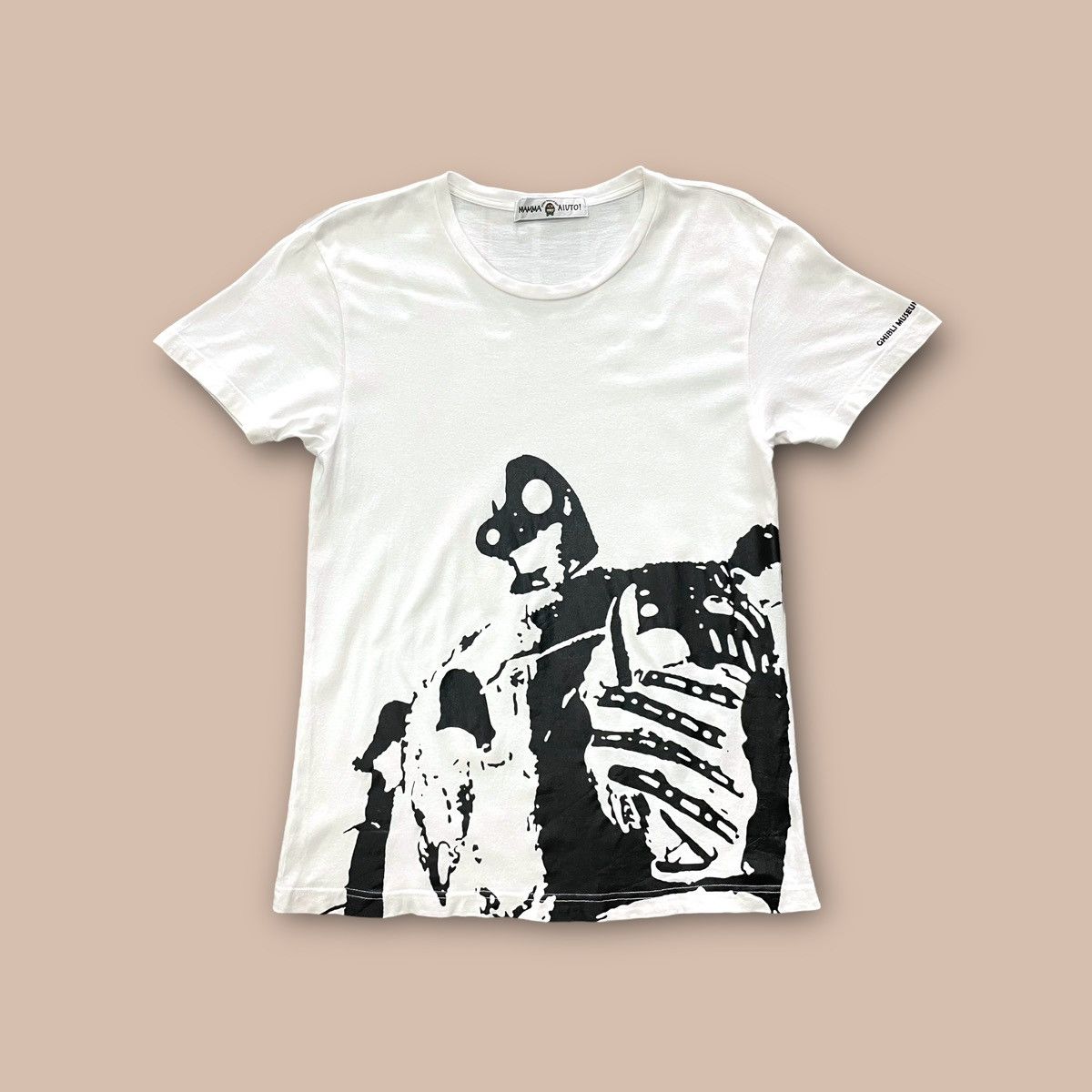 Anime Ghibli Museum Shop "Laputa : Castle in the Sky" White Tee Size US L / EU 52-54 / 3 - 1 Thumbnail