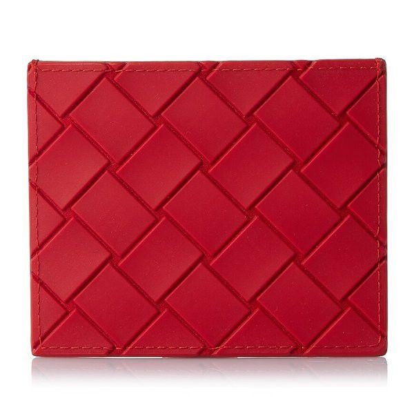 Bottega Veneta o1n1vont1124 Size: OS / Intrecciato Card Wallet in Red Size ONE SIZE - 2 Thumbnail