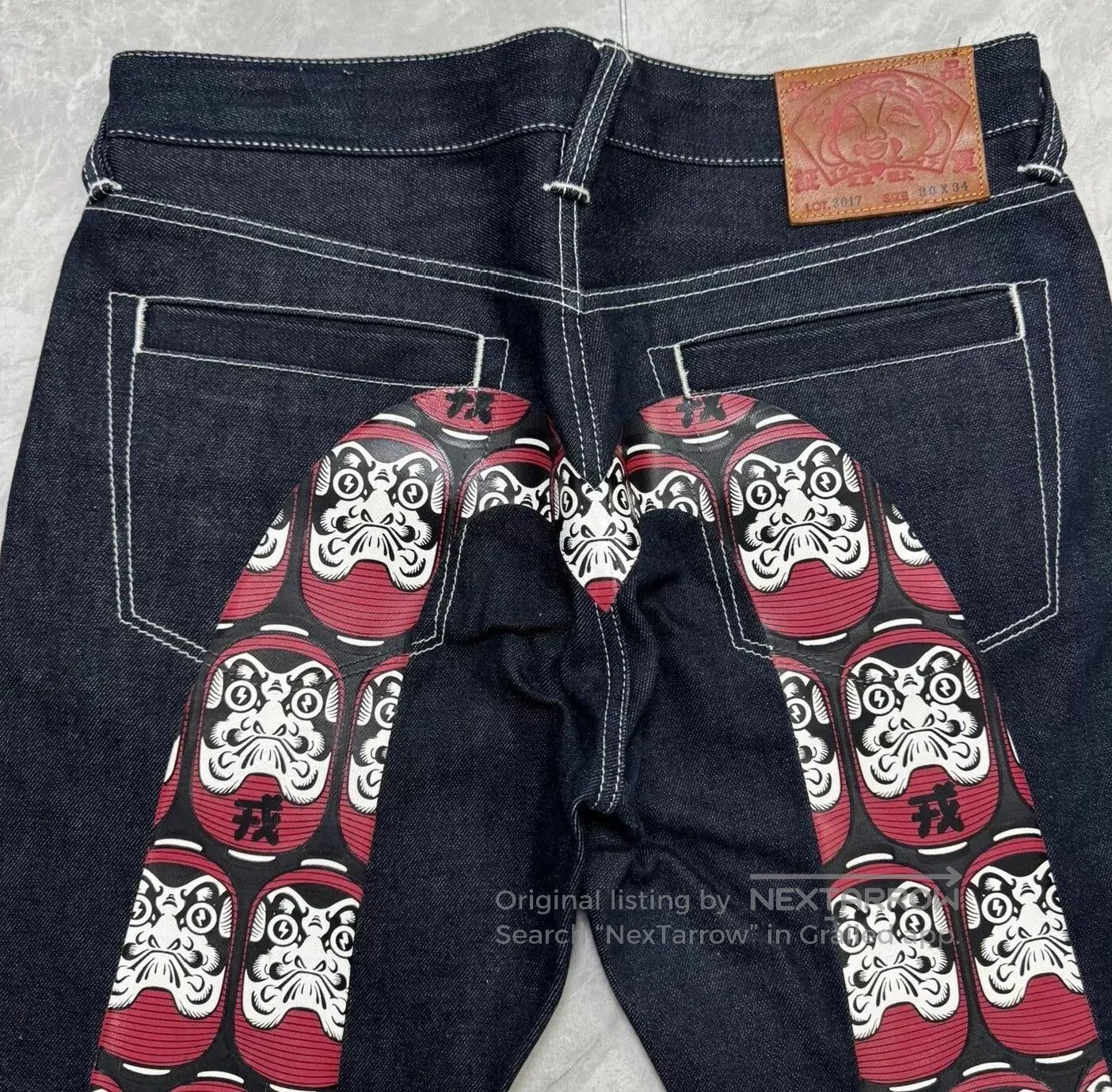 Evisu Evisu Daruma Embroidery Big M Jeans. Size US 30 / EU 46 - 4 Thumbnail