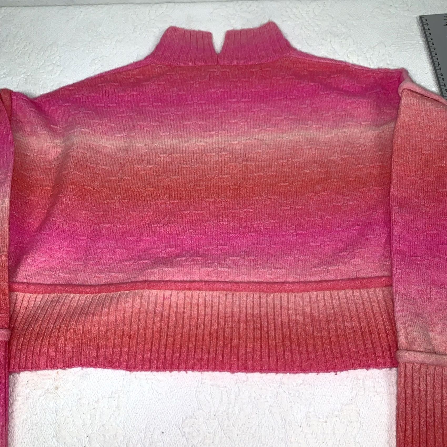 Anthropologie Anthropologie Pilcro Sweater S Pink Mock Neck Cropped Boho Hippie Gradient Ombre Womens Size S / US 4 / IT 40 - 7 Thumbnail