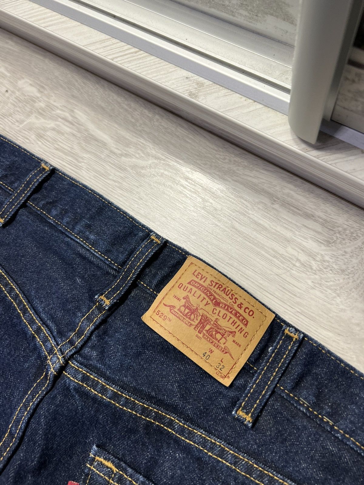 Levi's × Levi's Vintage Clothing × Vintage Vintage Levis 529 Low Rise Straight Made In USA Jeans Denim Size US 40 / EU 56 - 4 Thumbnail