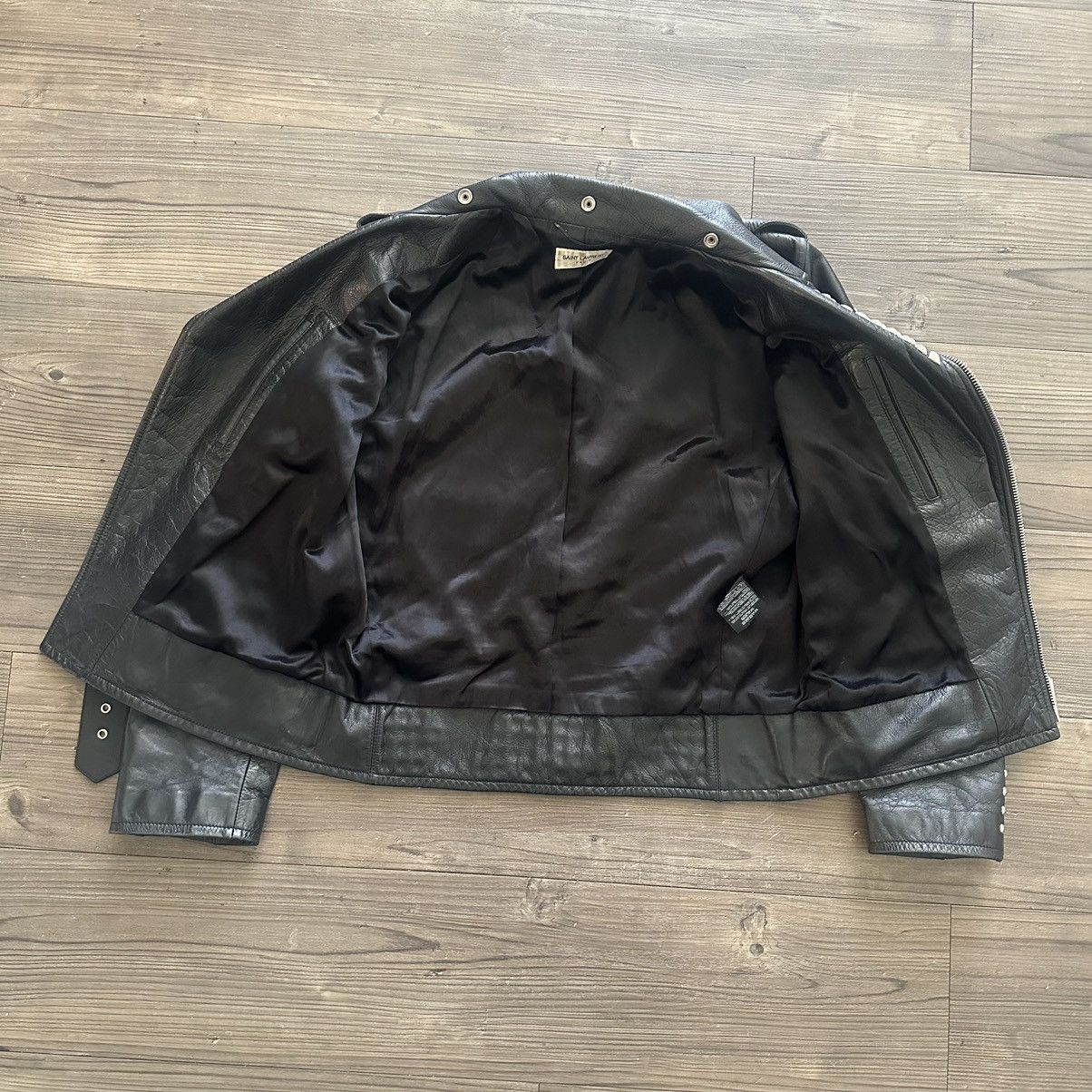 Saint Laurent Paris HEDI SLIMANE SLP STUDDED LEATHER JACKET Size US L / EU 52-54 / 3 - 6 Thumbnail