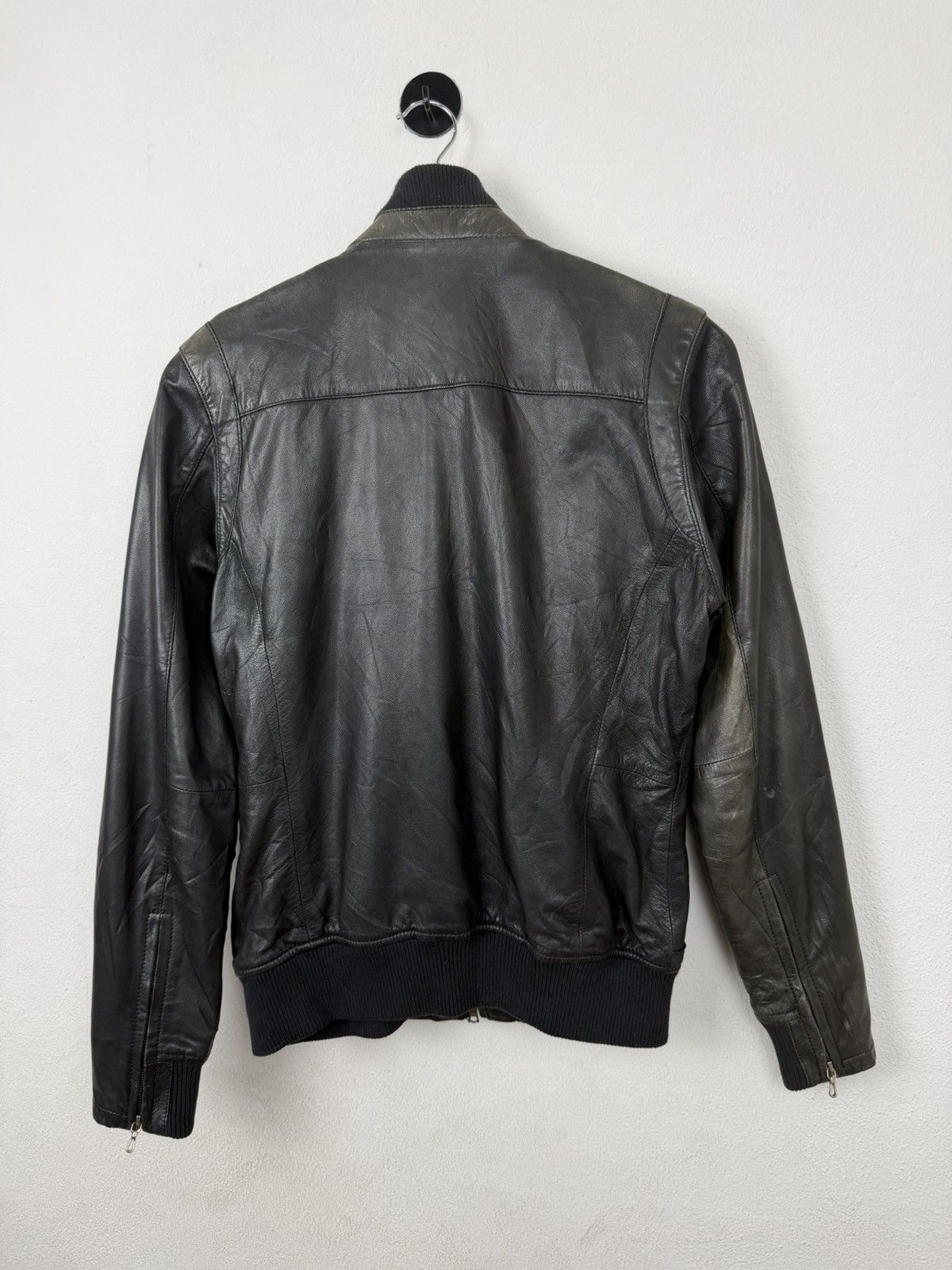 5351 POUR LES HOMMES 5351 Pour Les Hommes Goatskin Leather Bomber Jacket Size US S / EU 44-46 / 1 - 4 Thumbnail