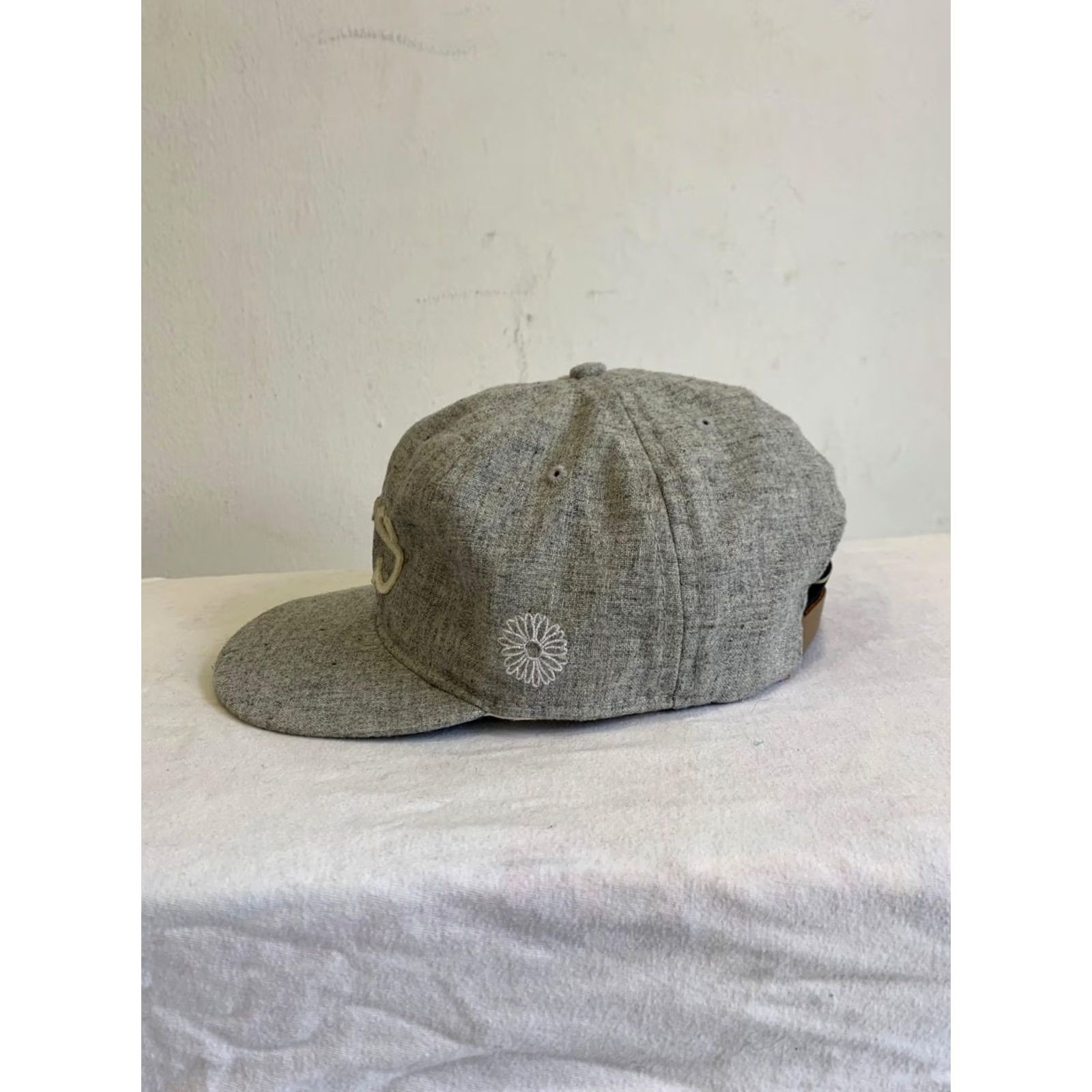 Ebbets Field Flannels Ebbets Field Flannels STS Grey Wool Vintage Authentic Baseball Cap Baseball Cap Mens One Size Gray USA Wool Flannel Size ONE SIZE - 7 Thumbnail