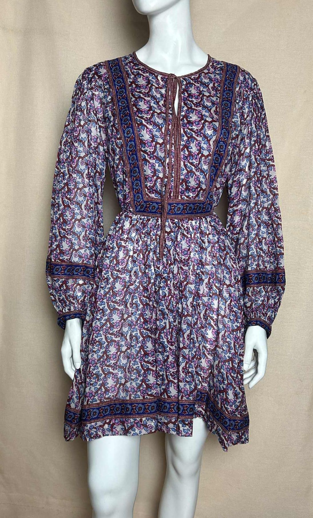 Isabel Marant Etoile Isabel Marant Etoile Gilinesia Print-Embellished Dress EU 36 Size XS / US 0-2 / IT 36-38 - 3 Thumbnail