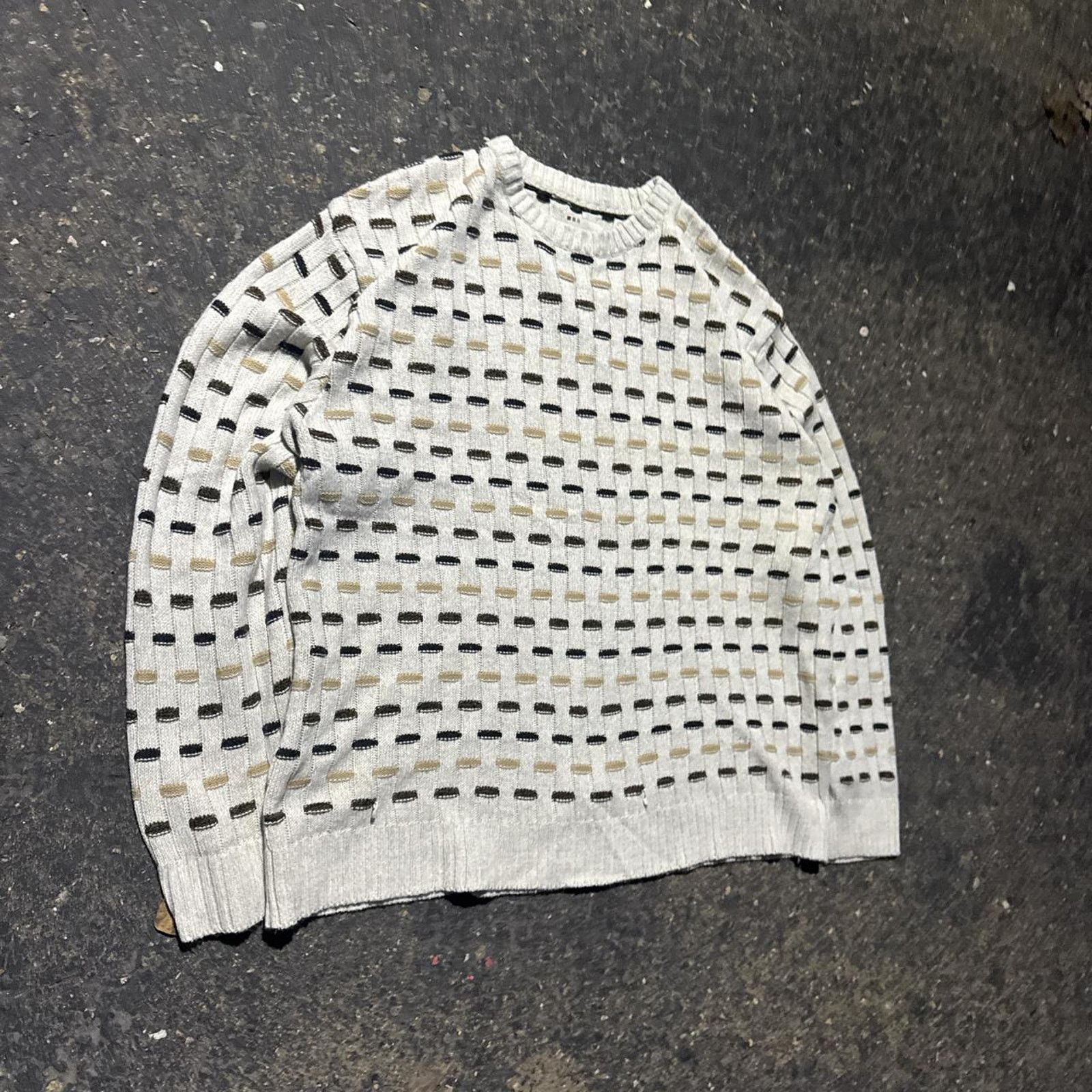 Other Vintage 90s Natural Issue Acrylic Knit Sweater – Size XL Size US XL / EU 56 / 4 - 2 Thumbnail