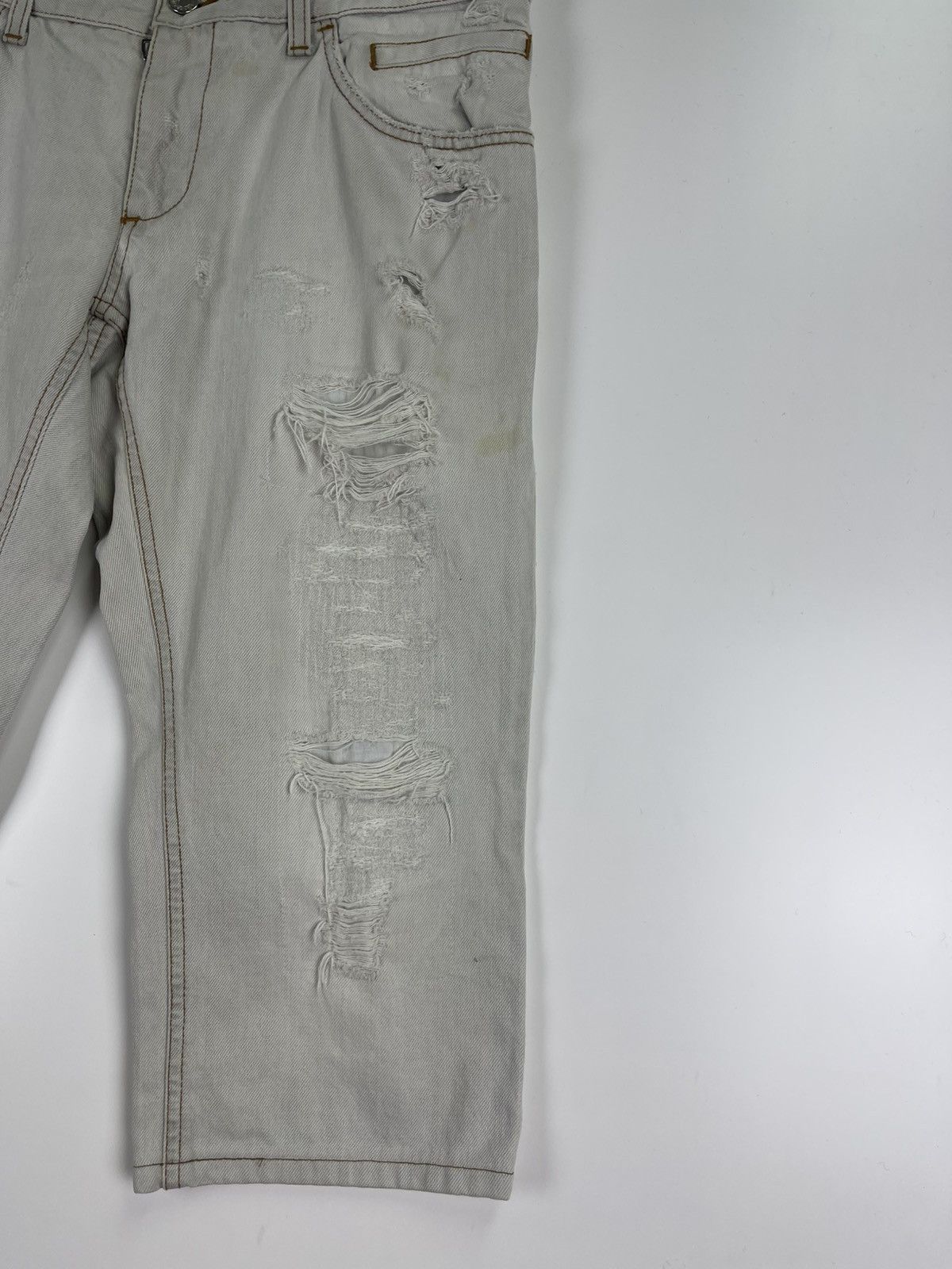 Dolce & Gabbana Dolce & Gabbana Distress Short Denim Size US 34 / EU 50 - 5 Thumbnail