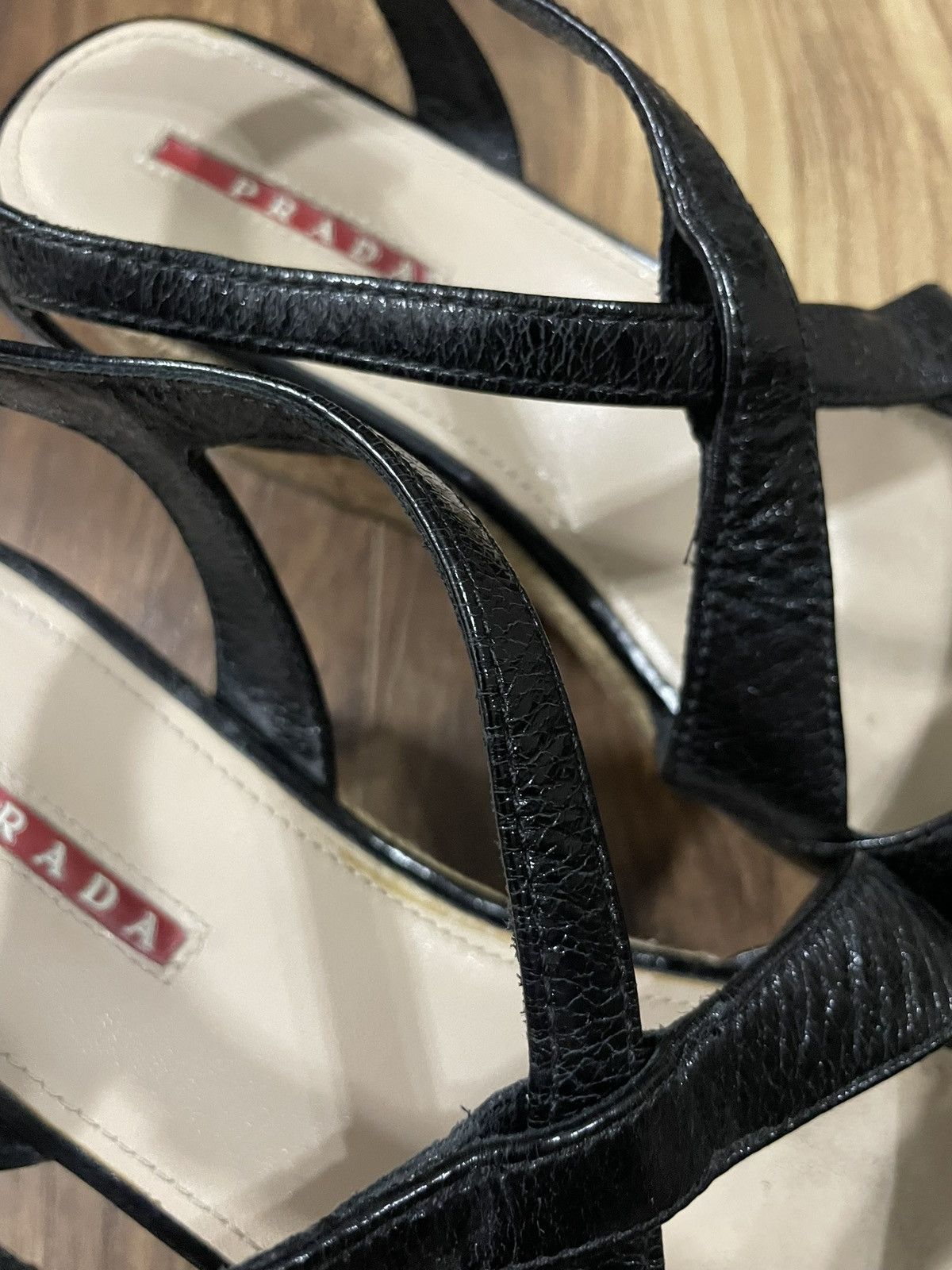 Prada Prada Wedge Platform Cork Sandal Size US 7.5 / IT 37.5 - 5 Thumbnail