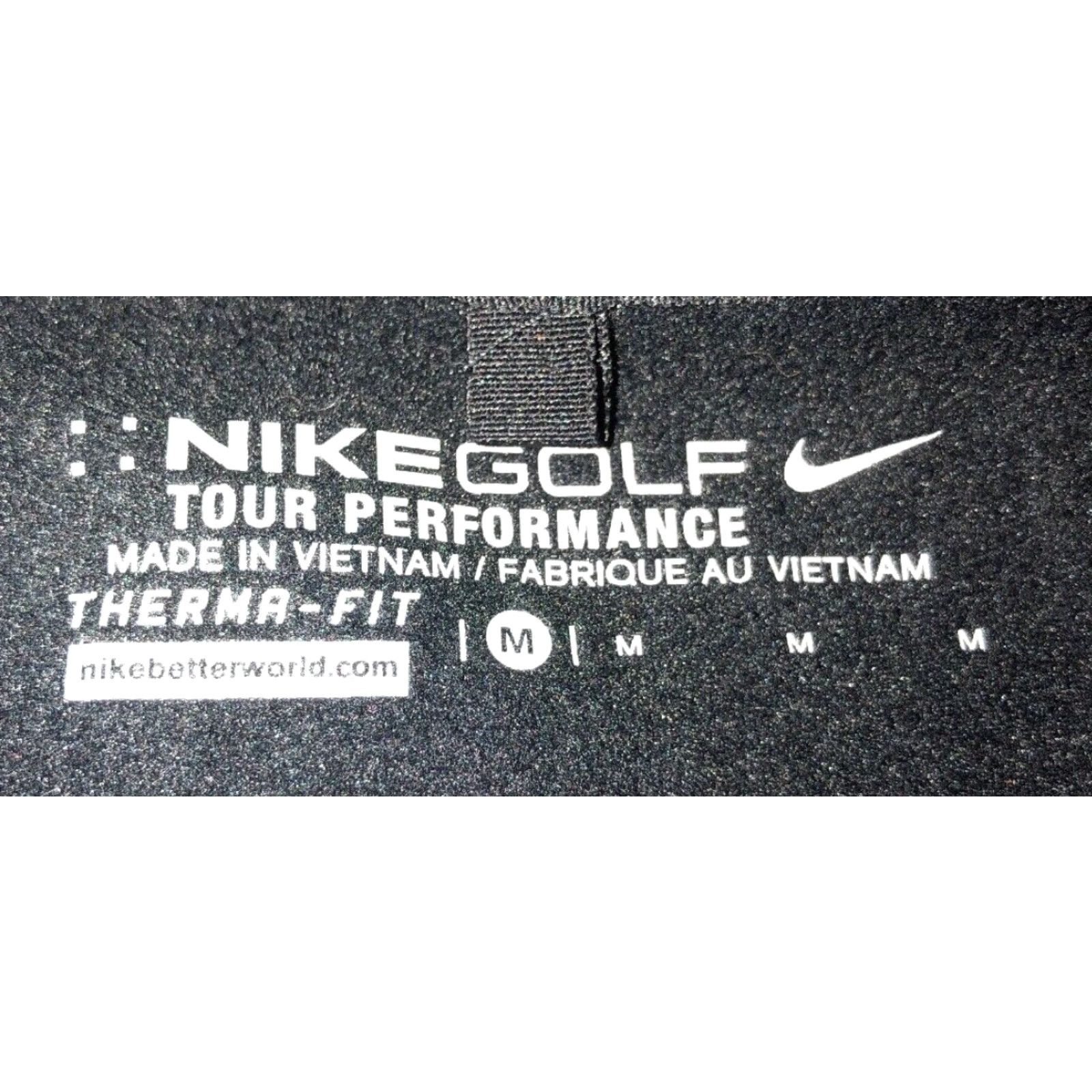 Nike Nike Golf Tour Performance Mens Black Therma Fit 1/2 Zip Pullover Jacket M Black Mens 1/2 Zip Jacket Therma Fit Golf Jacket Size US M / EU 48-50 / 2 - 2 Thumbnail