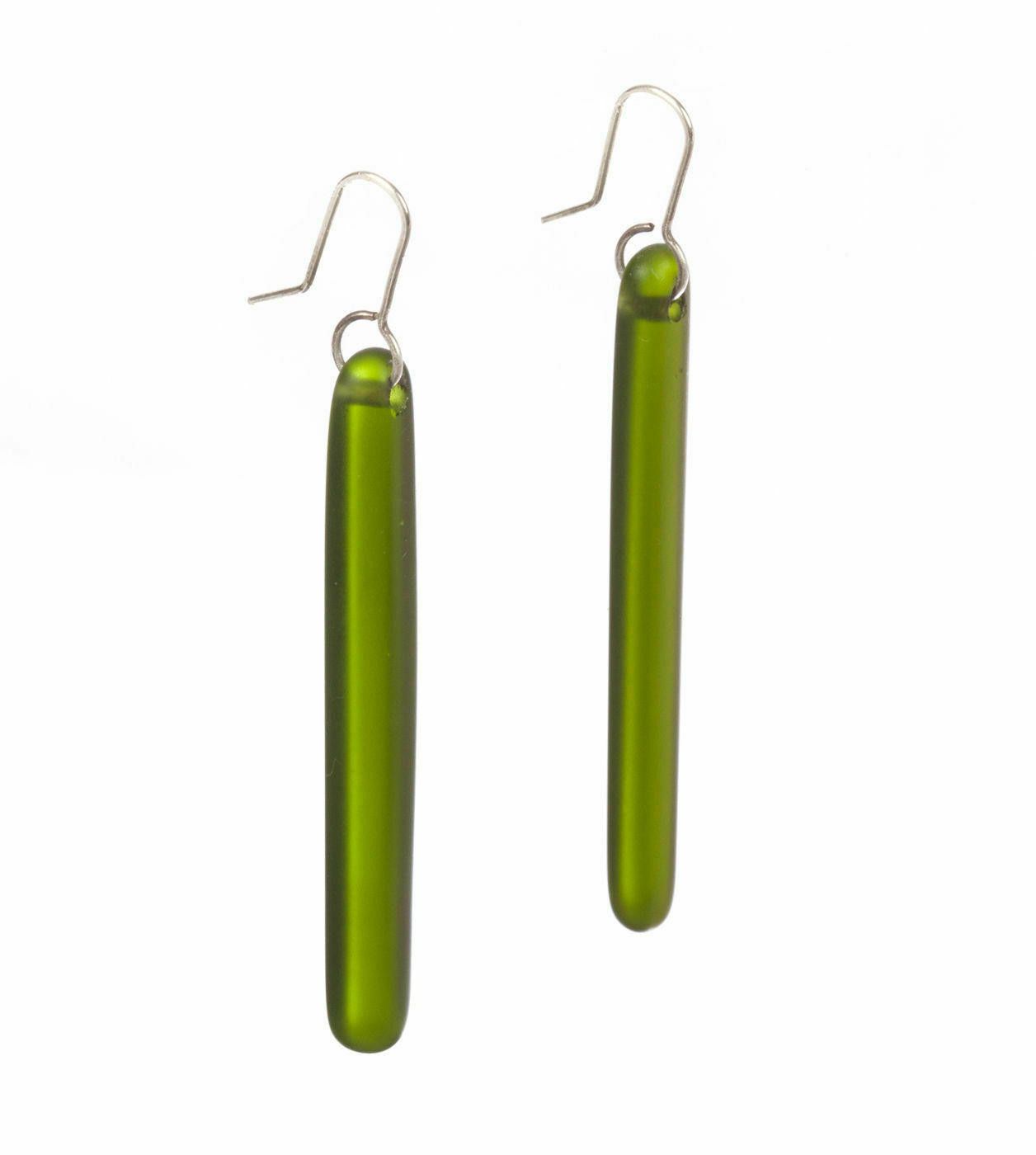 Sterling Silver Sterling Silver Beach Glass Earrings Size ONE SIZE - 2 Thumbnail