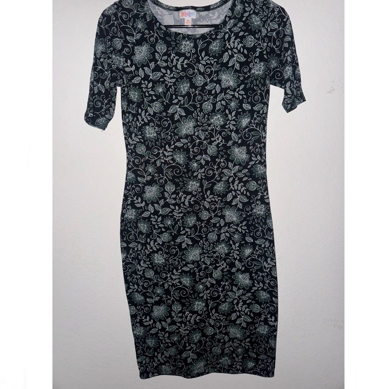 Other × Vintage Women’s Floral Patterned By LuLaRoe Fairy Goth Grey Dress Size S / US 4 / IT 40 - 1 Thumbnail
