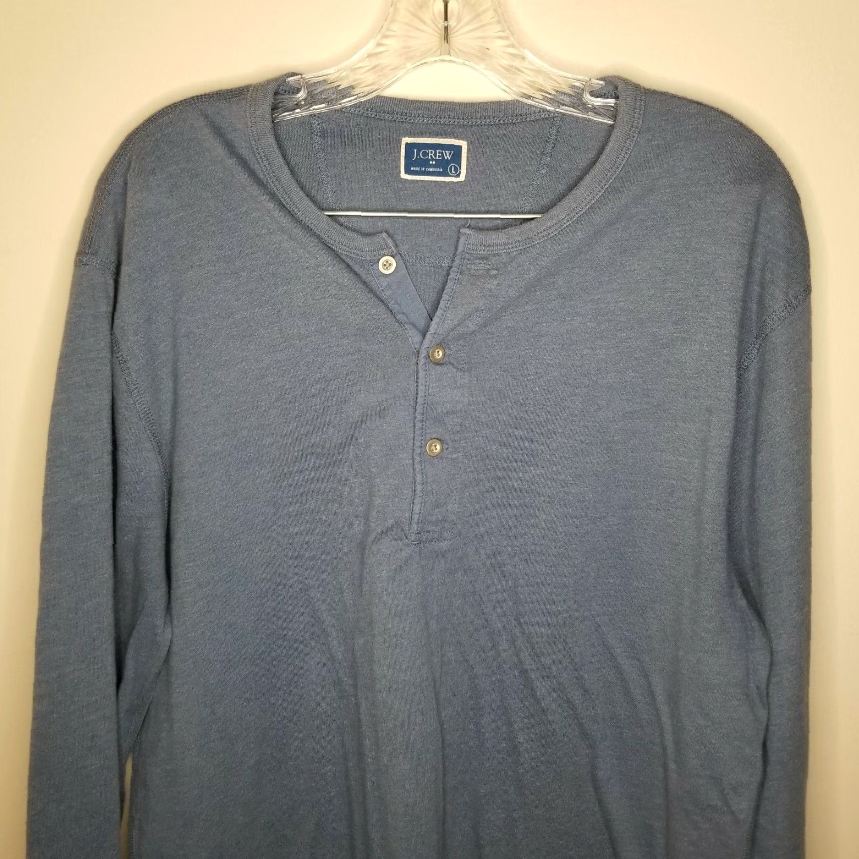 J.Crew VINTAGE? Wait not vintage. J.Crew Shirt Mens Long Sleeve Button-Up Blue Size L Size US L / EU 52-54 / 3 - 2 Thumbnail