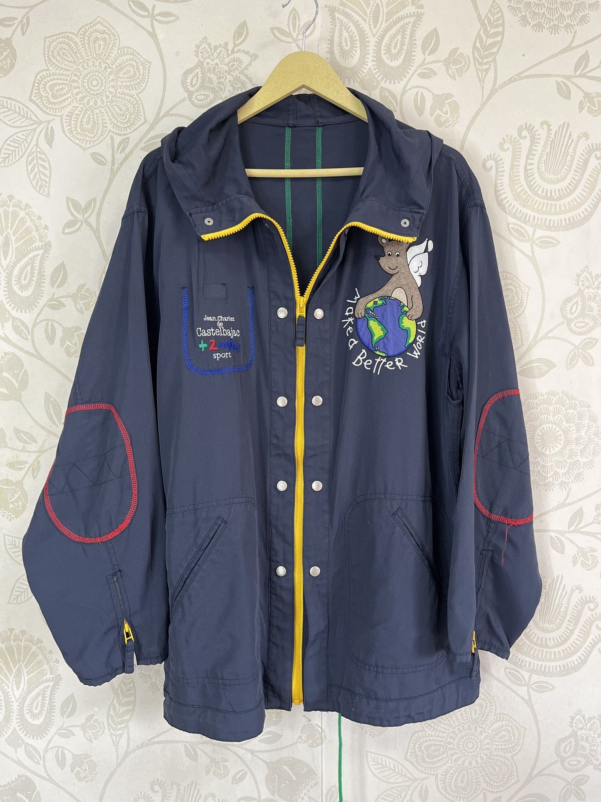 Jean Charles De Castelbajac Vintage Castelbajac Light Hoodie Jacket Size US L / EU 52-54 / 3 - 3 Thumbnail