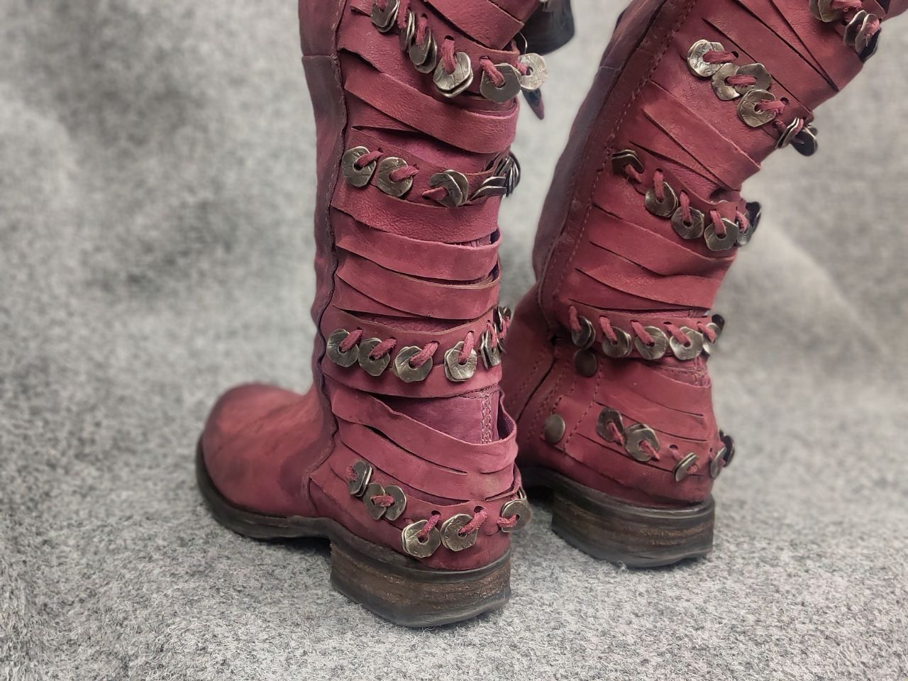 A.S.98 A.S.98 Design Airstep Metal Leather Zip Tall Knee Boots Size US 6 / IT 36 - 10 Thumbnail