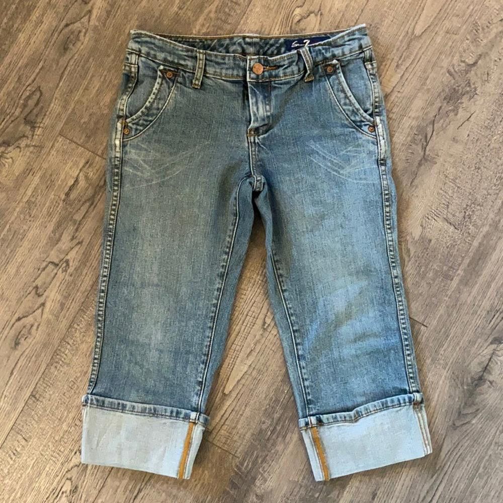 Studio Seven Seven7 Premium Capri Cuffed Jeans, Size 27 Size 27" / US 4 / IT 40 - 1 Thumbnail