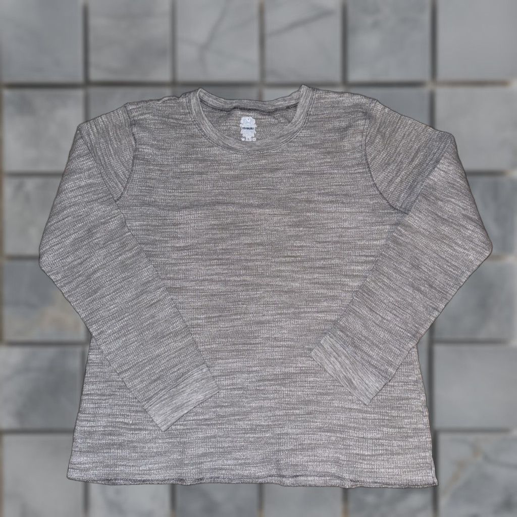 Fruit Of The Loom VINTAGE Fruit Of The Loom Grey Thermal T-Shirt Mens Small S Gray Regular Fit 19x23 Size US S / EU 44-46 / 1 - 1 Thumbnail