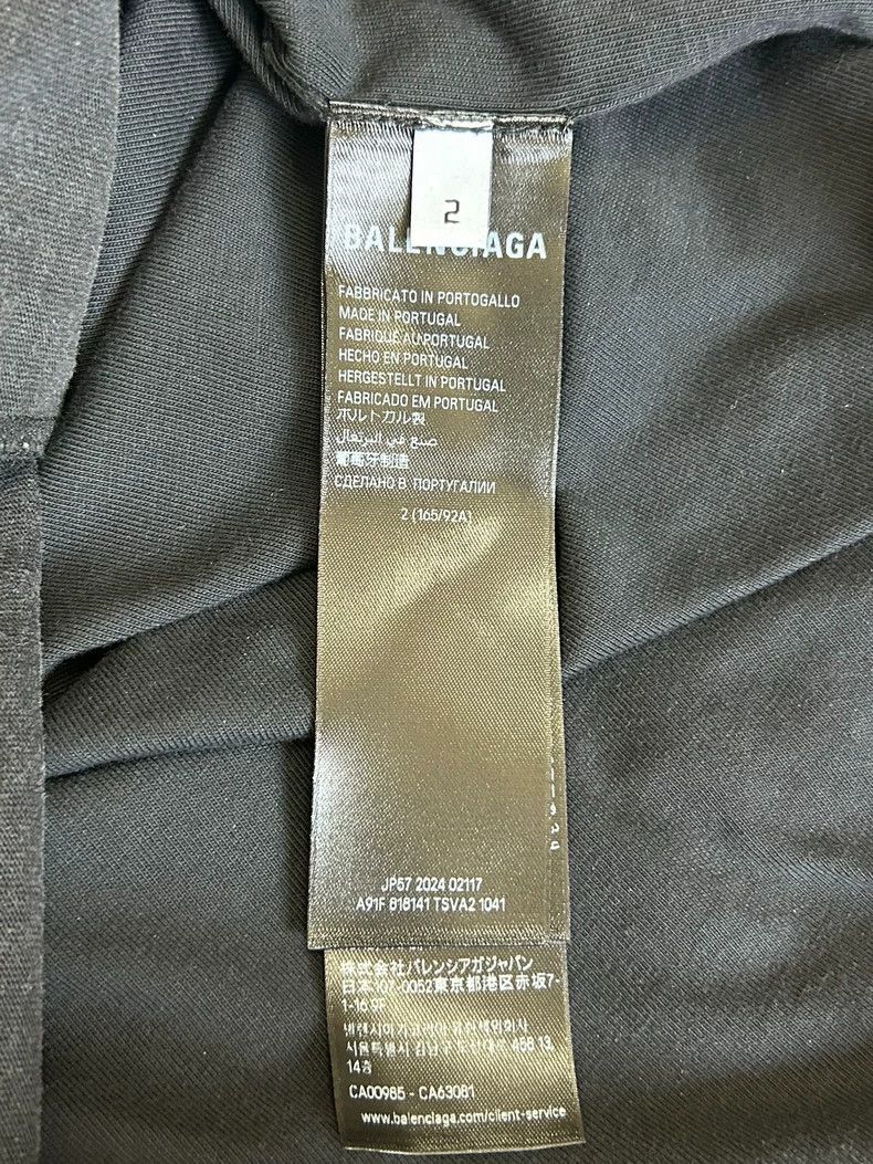 Balenciaga Balenciaga Black Destroyed Old Patch Velvet Planted Long S Size US M / EU 48-50 / 2 - 4 Thumbnail