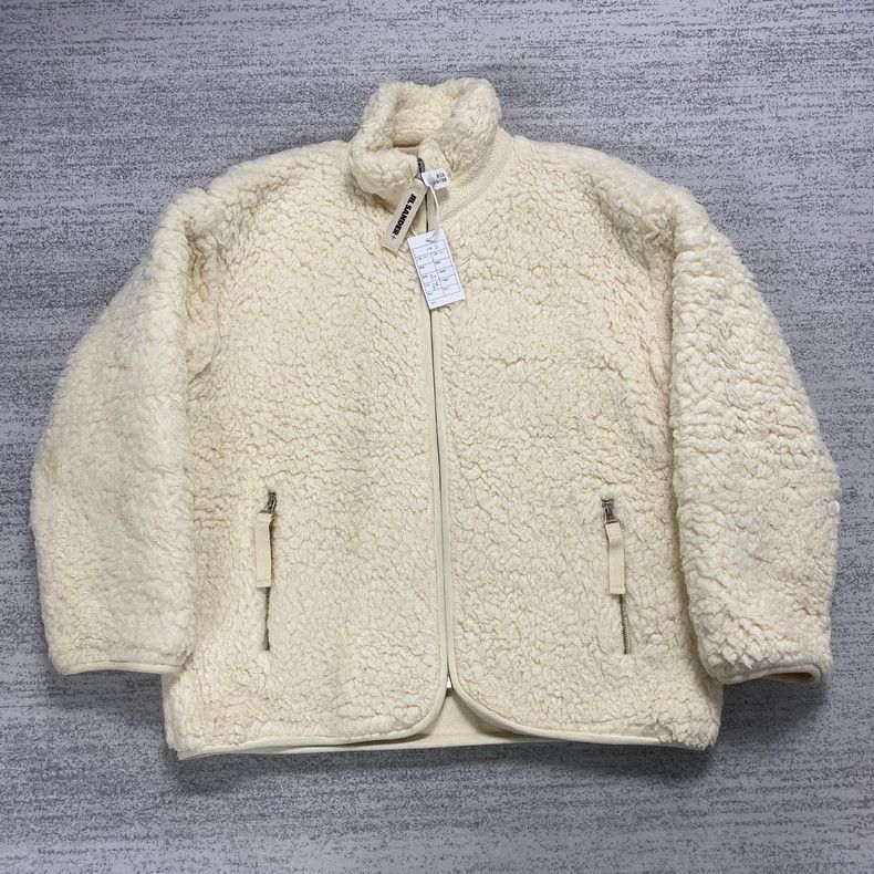 Jil Sander Jil Sander Beige plush teddy coat Size S / US 4 / IT 40 - 1 Thumbnail