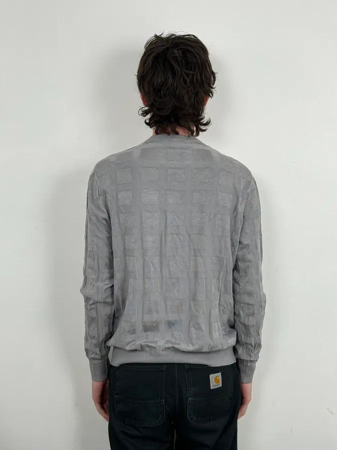 Emporio Armani SS2019 Emporio Armani Grey Geometrical Cozy Sweater Size US M / EU 48-50 / 2 - 3 Thumbnail