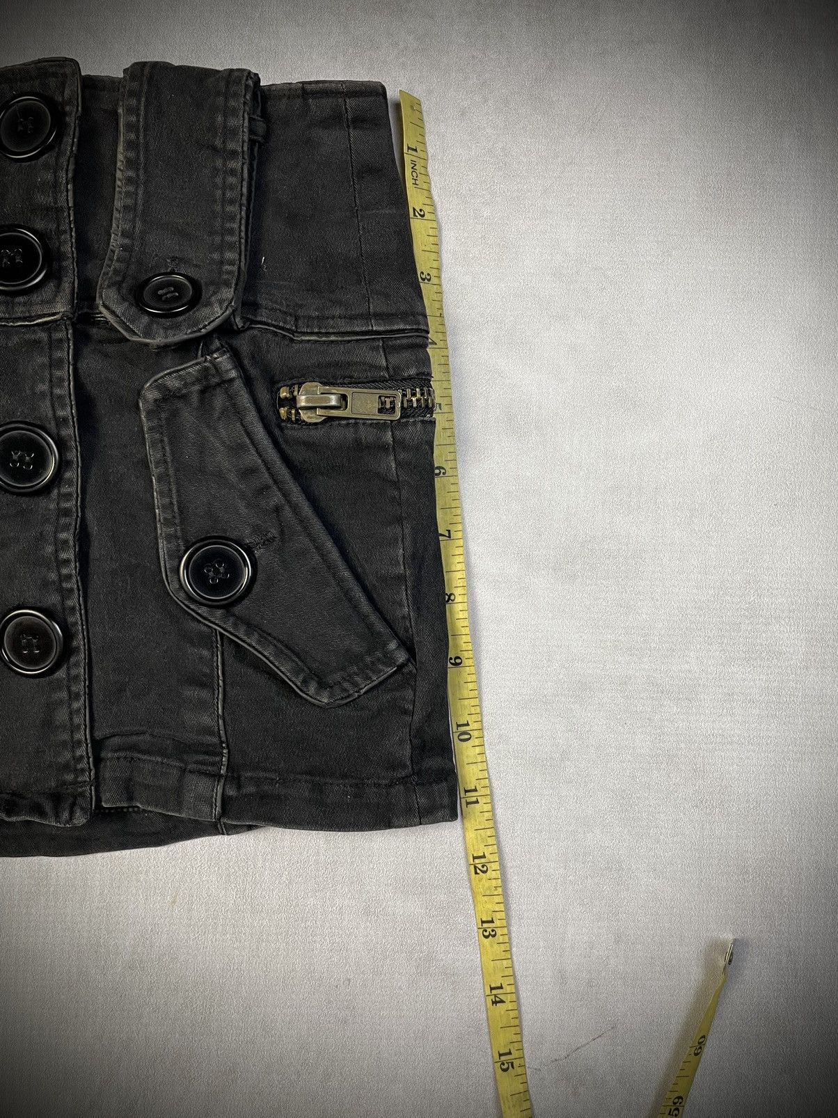 Japanese Brand 2000s Heaven and Earth Military Cargo Mini Skirt Size 27" / US 4 / IT 40 - 14 Thumbnail
