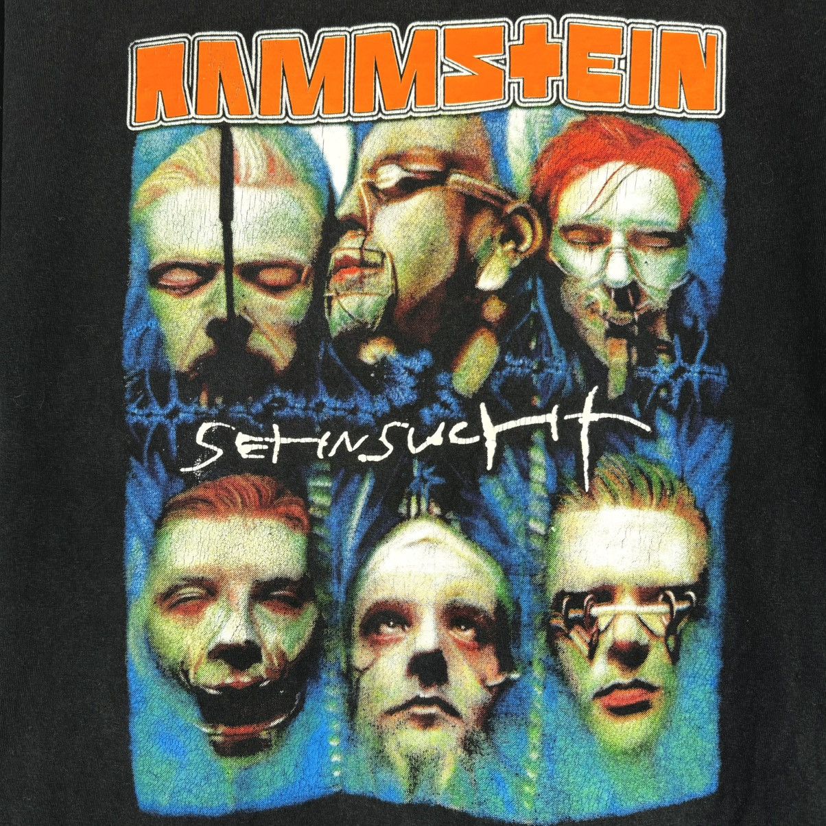 Band Tees Vintage 90s Rammstein Sehnsucht Live Aus Berlin Band T Shirt Size US XL / EU 56 / 4 - 3 Thumbnail