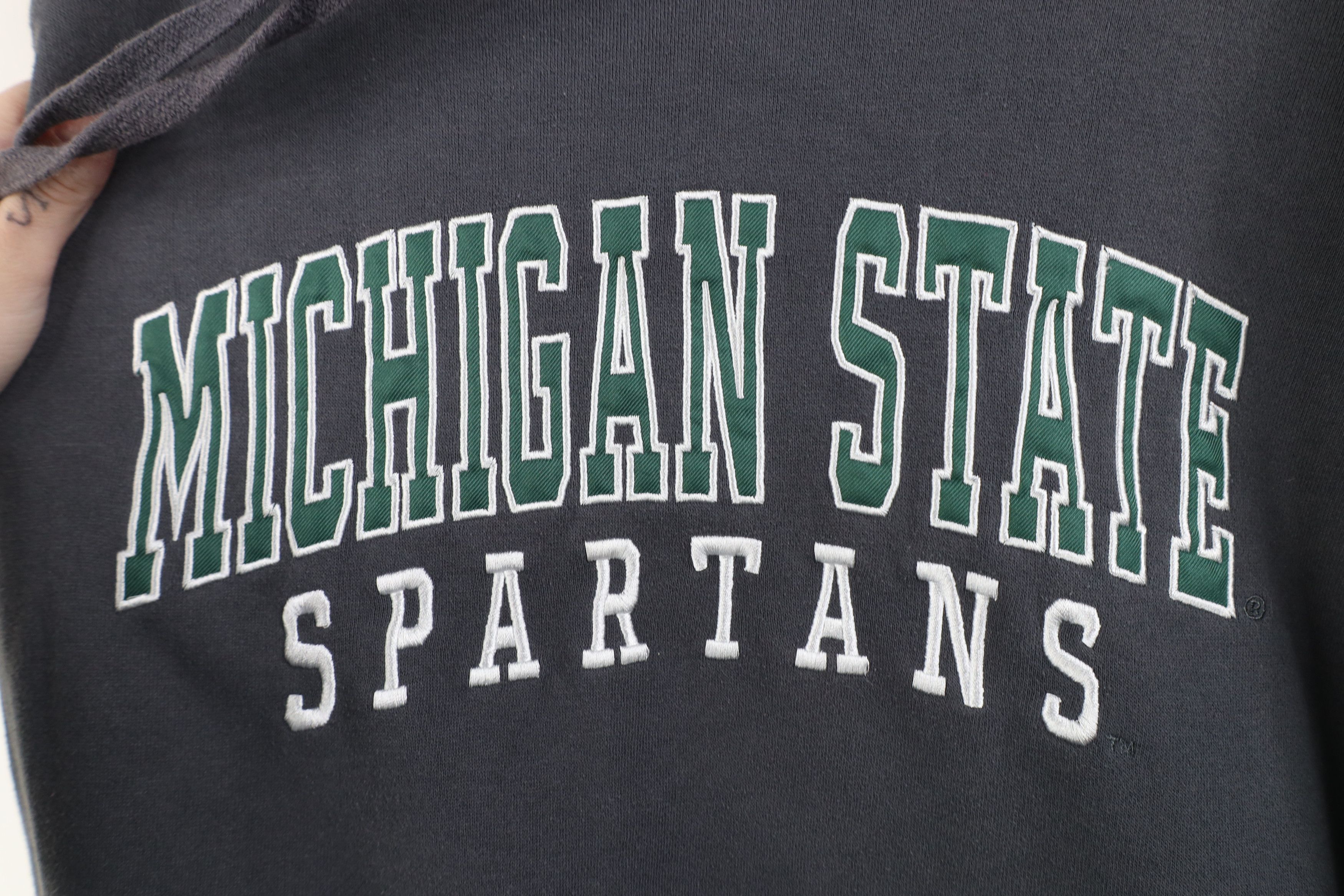 Vintage Vintage Michigan State University Hoodie Sweatshirt Gray Size US XXL / EU 58 / 5 - 6 Thumbnail