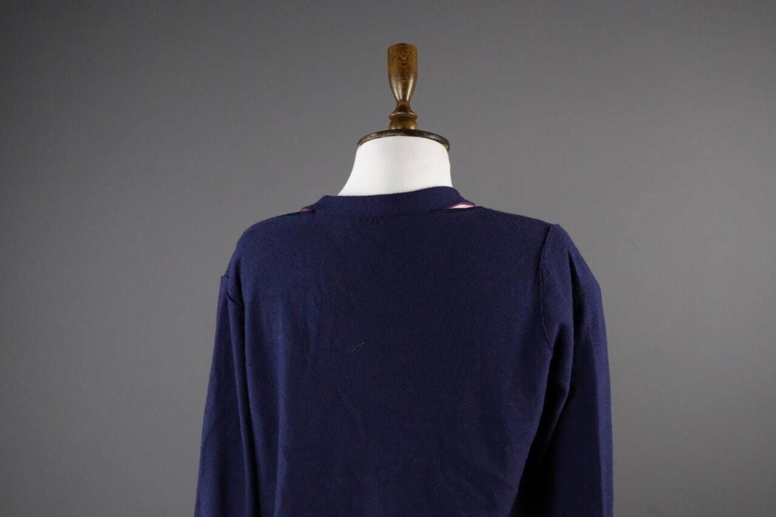 Designer Sonia by Sonia Rykel Wool Designer Cardigan Sweater Size L Size L / US 10 / IT 46 - 6 Thumbnail