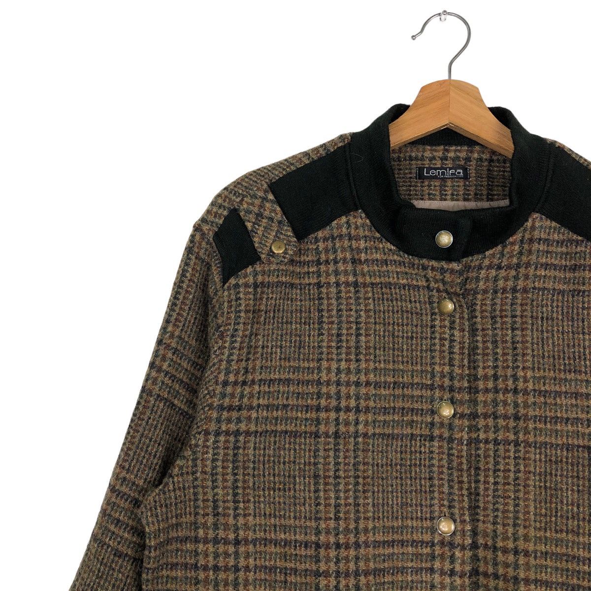 Japanese Brand 🔥Vintage Bomber Jacket Lemifa Tartan Design Issey Miyake Size US M / EU 48-50 / 2 - 7 Thumbnail