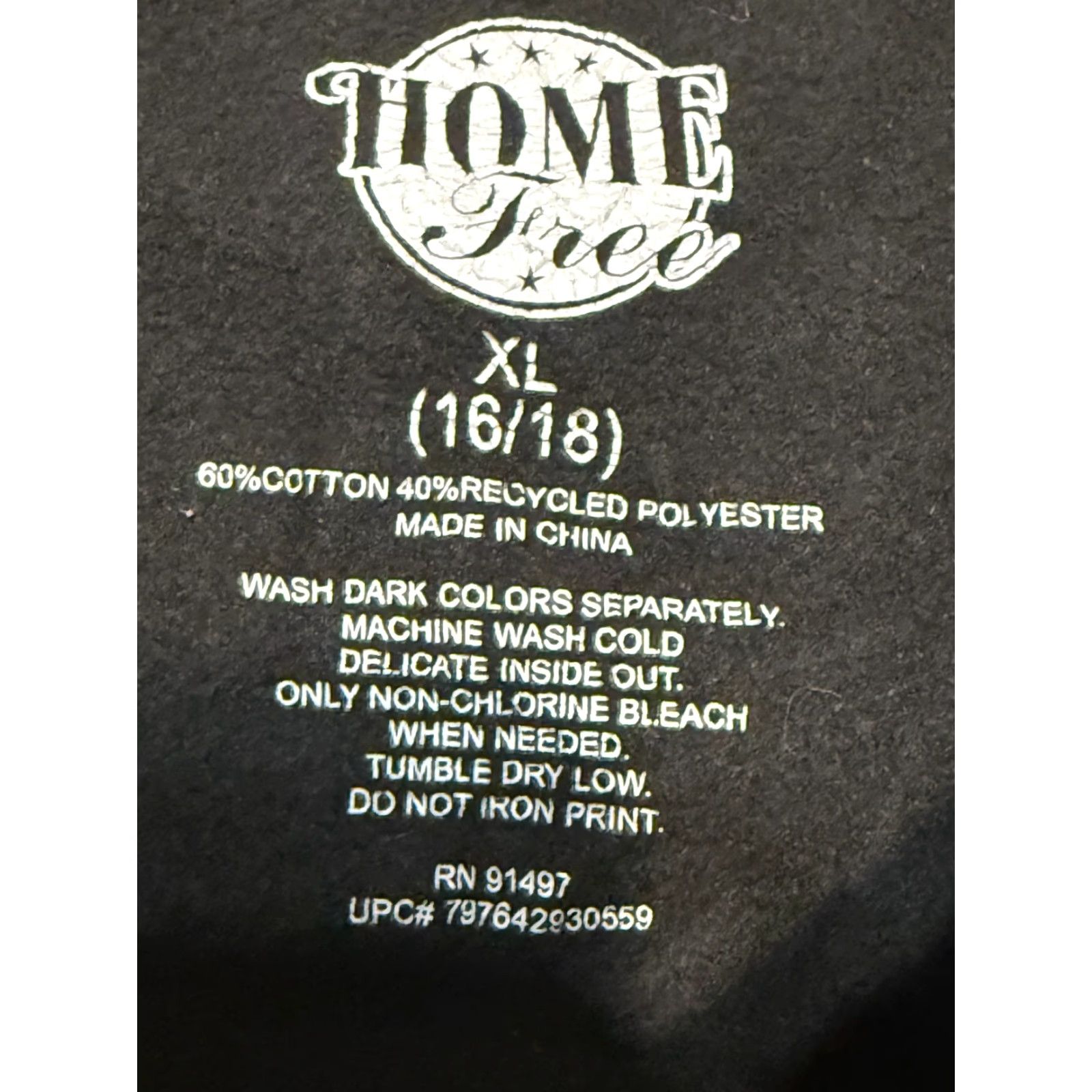 Vintage Home Free Sweater Women's XL Black Crewneck Pullover Shirt/Top? Size XL / US 12-14 / IT 48-50 - 6 Thumbnail