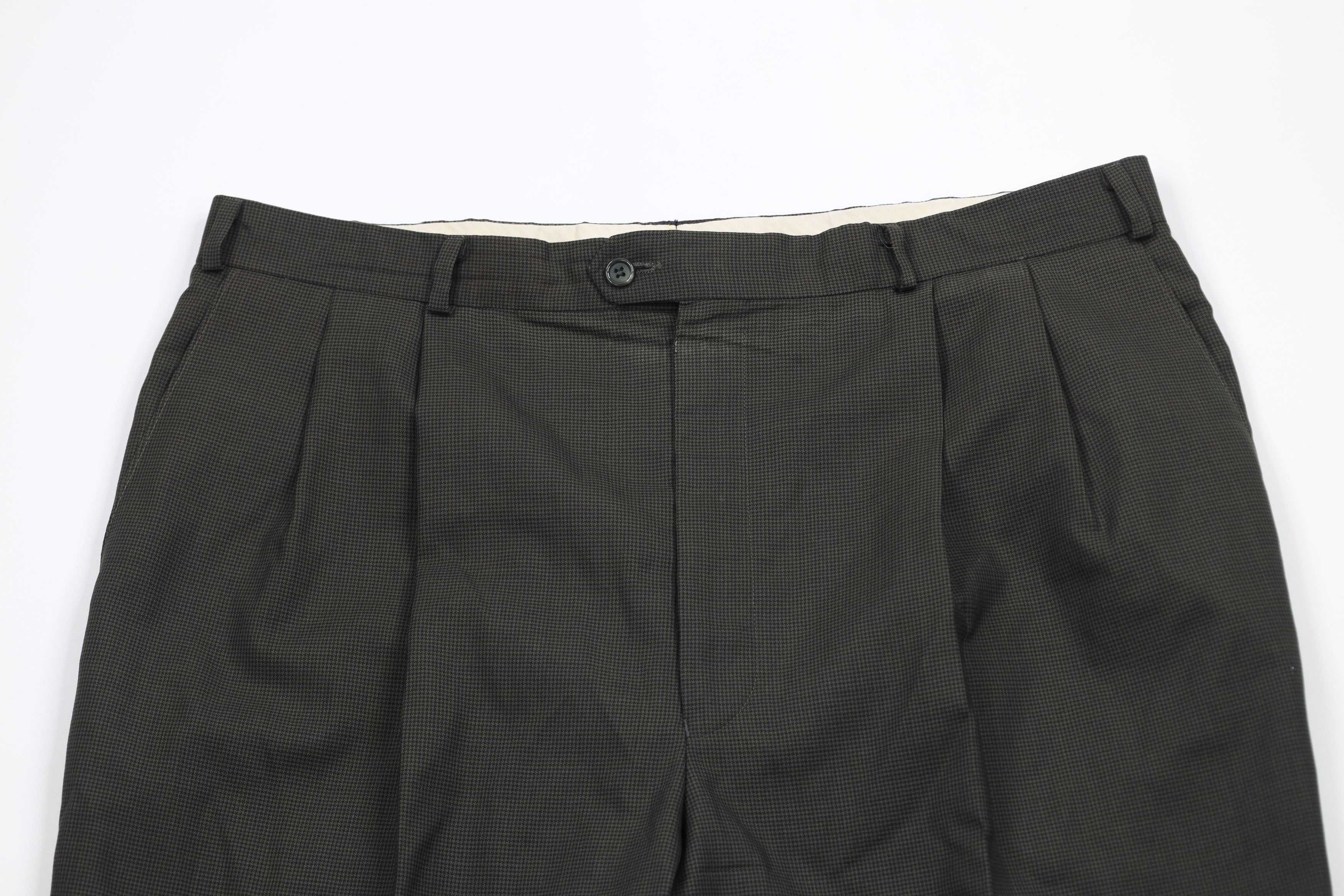 Vintage Vintage 90s Streetwear Houndstooth Wide Leg Chino Pants Size US 38 / EU 54 - 2 Thumbnail